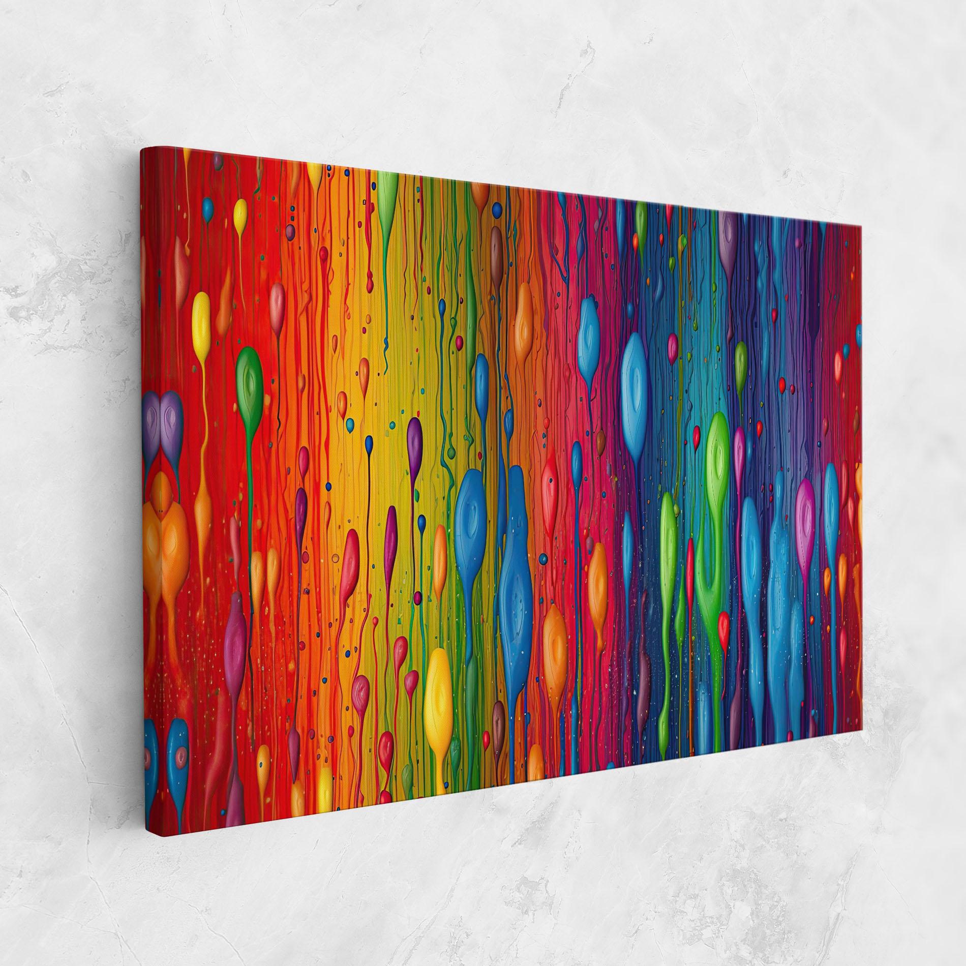 Tablou Canvas Abstract Rainbow Pattern mockup 1
