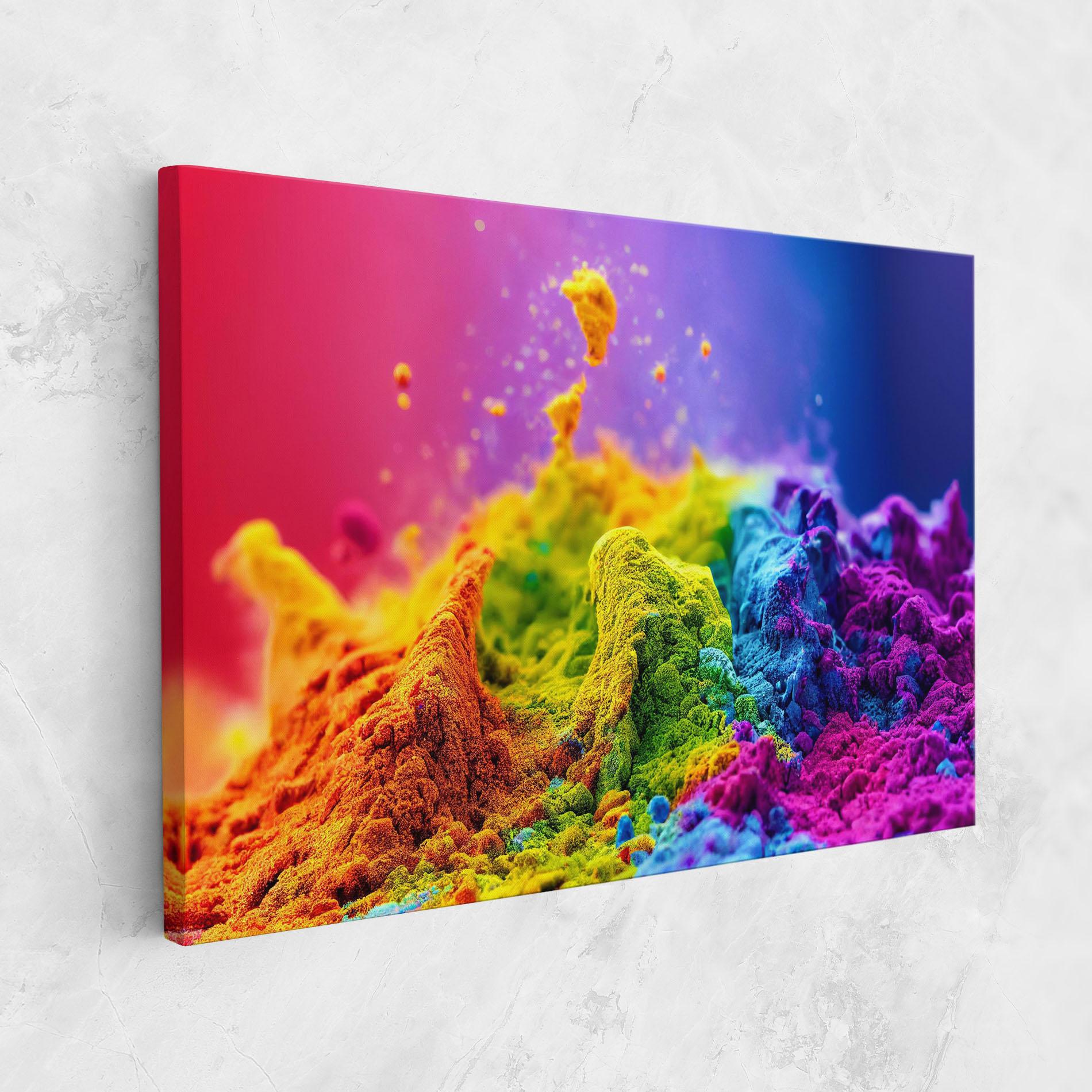 Tablou Canvas Color Powder Explosion mockup 1