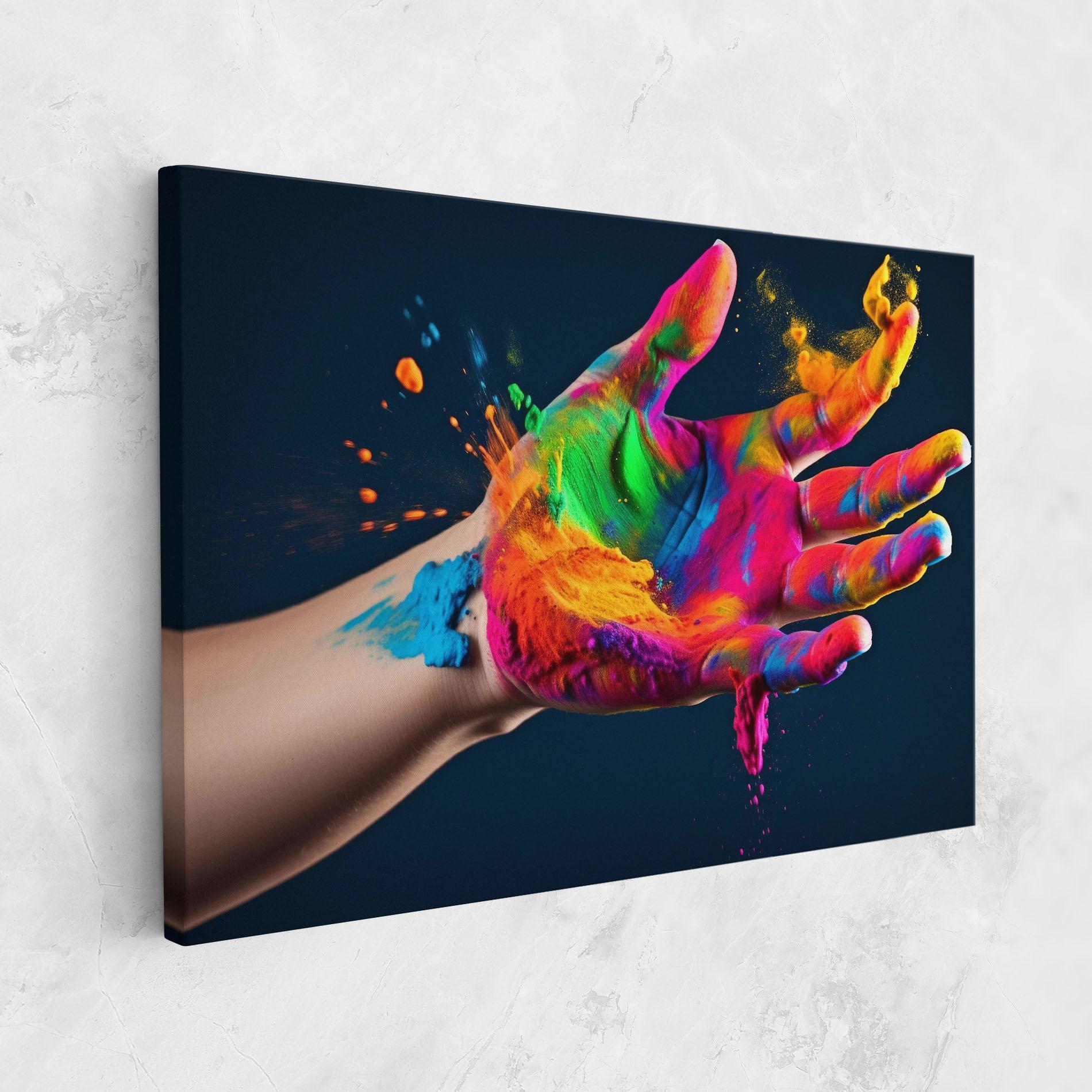 Tablou Canvas Colorful Hand mockup 1