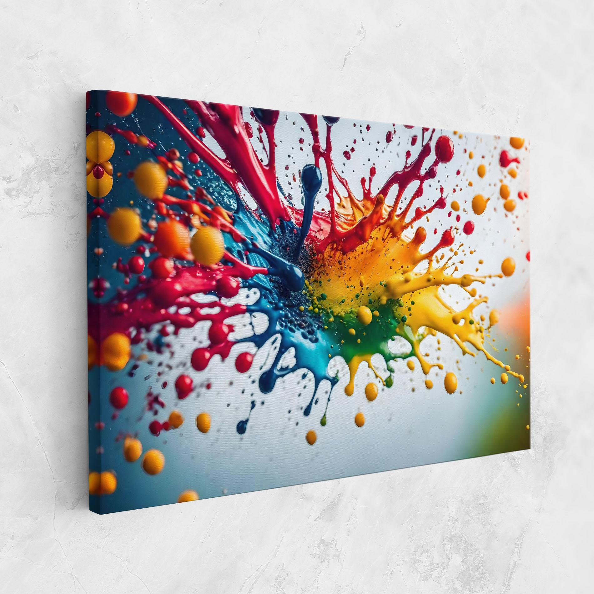 Tablou Canvas Colorful Splash Rainbow mockup 1