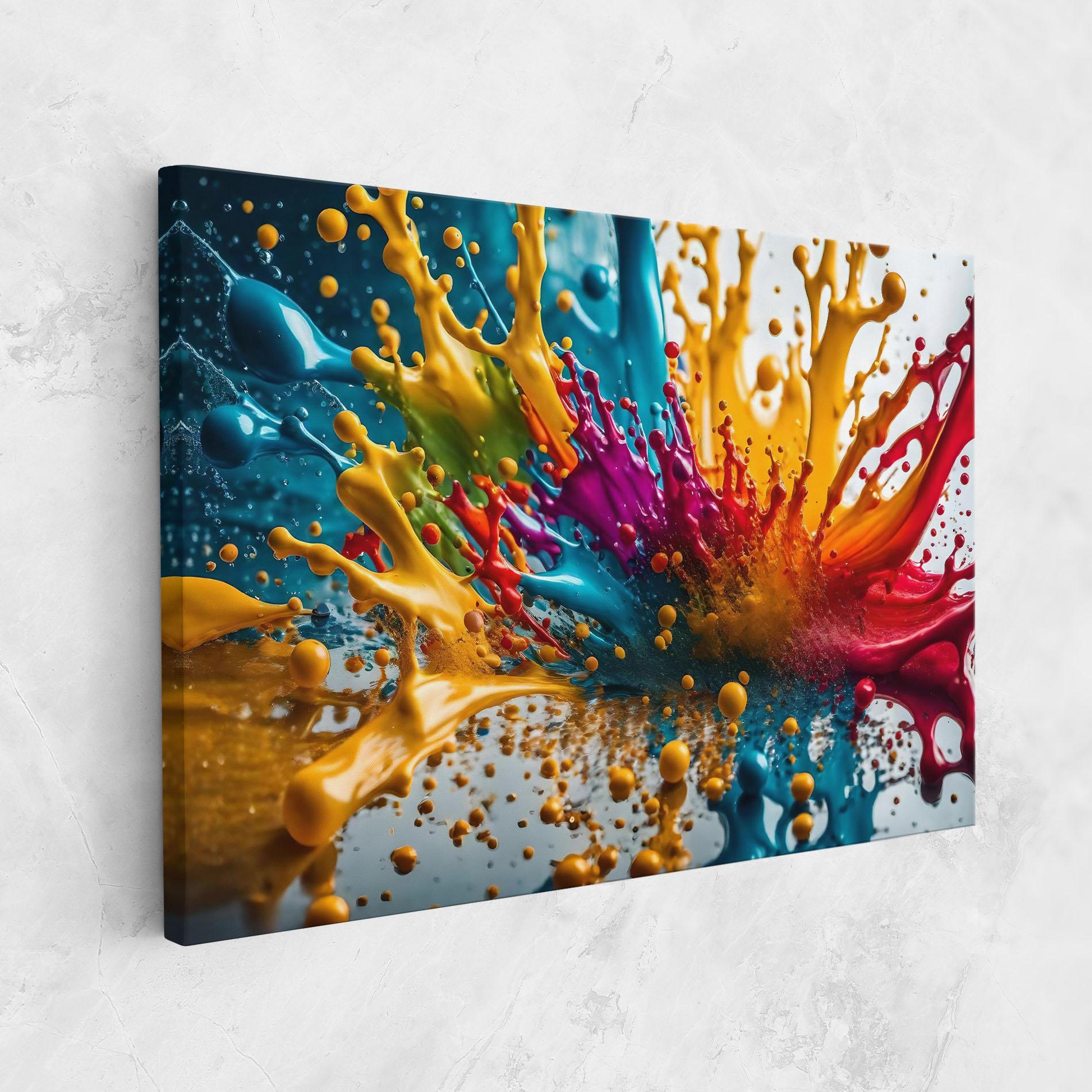 Tablou Canvas Colorful Water Splash mockup 1