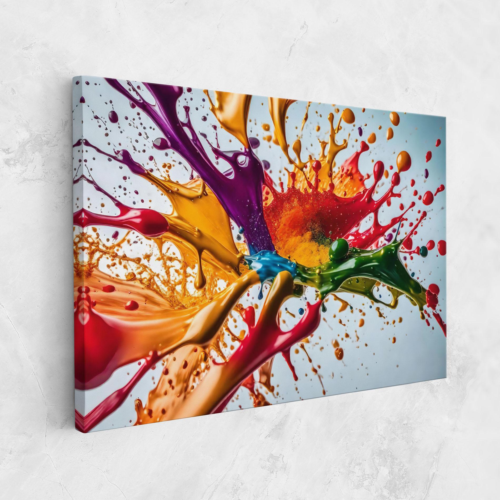 Tablou Canvas Colorful Yellow Rainbow mockup 1