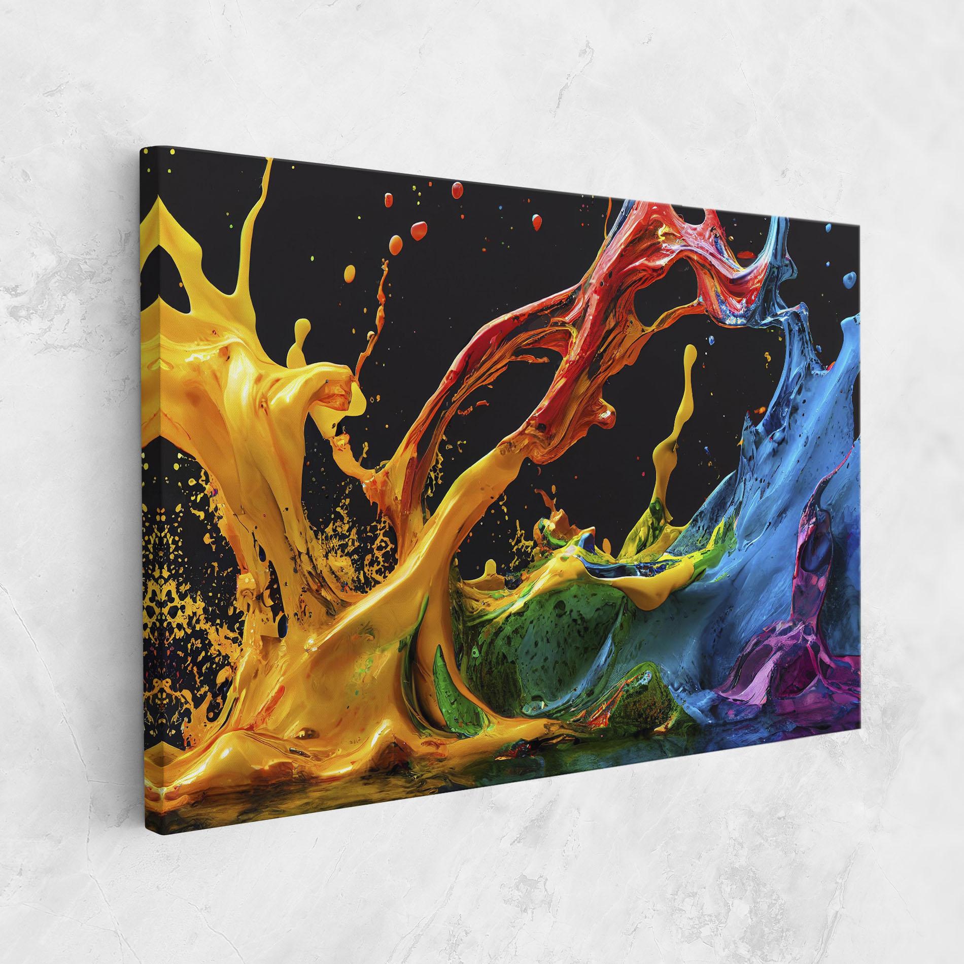 Tablou Canvas Floating Yellow Splay mockup 1