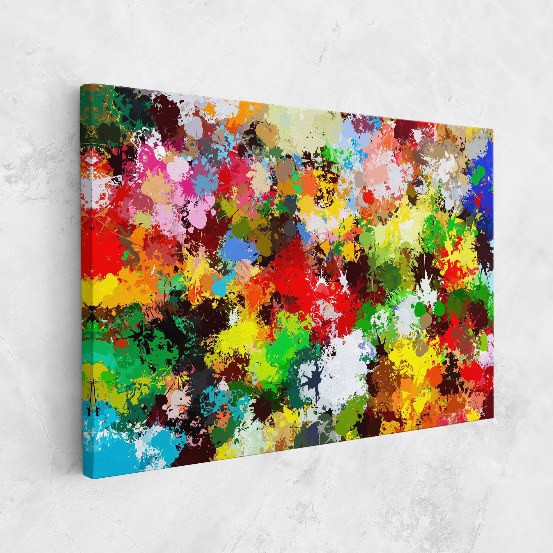 Tablou Canvas Flowers Shaped Stains mockup 1