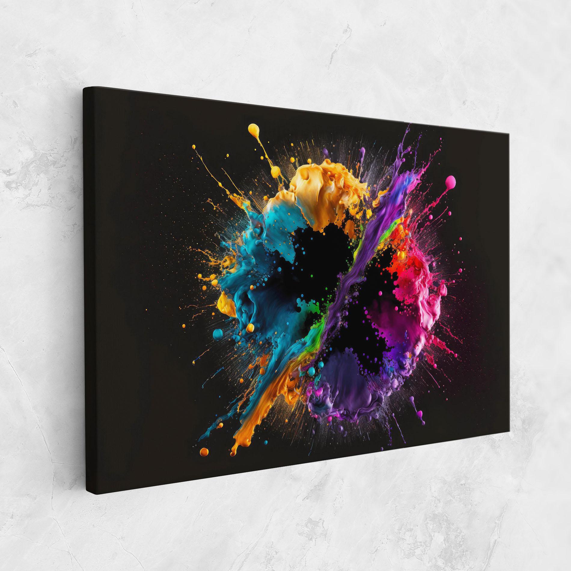 Tablou Canvas Oily Splash Explosion mockup 1