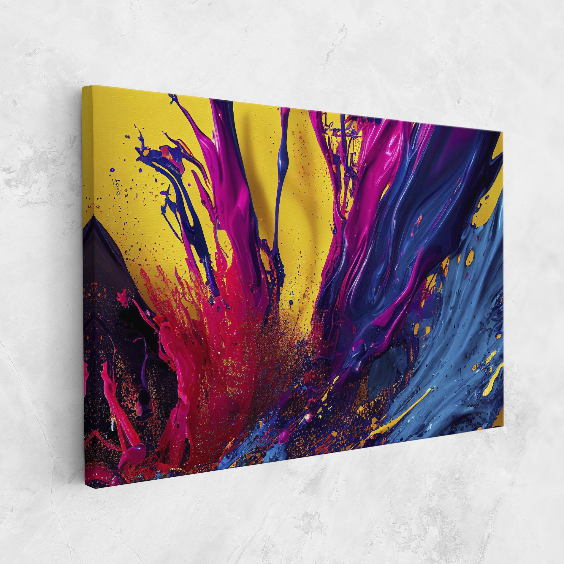 Tablou Canvas Purple And Blue Splash mockup 1