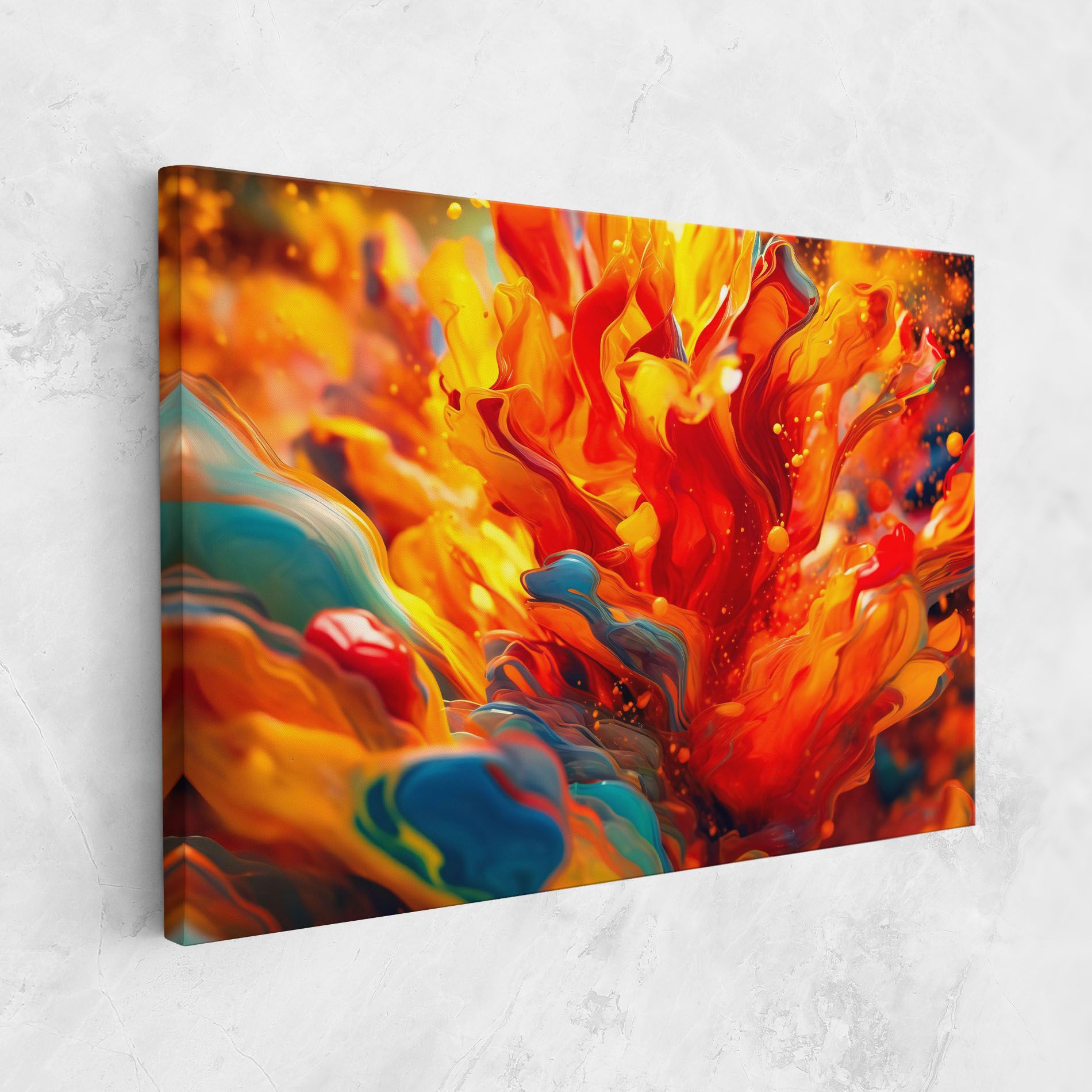 Red Color Flames mockup 1