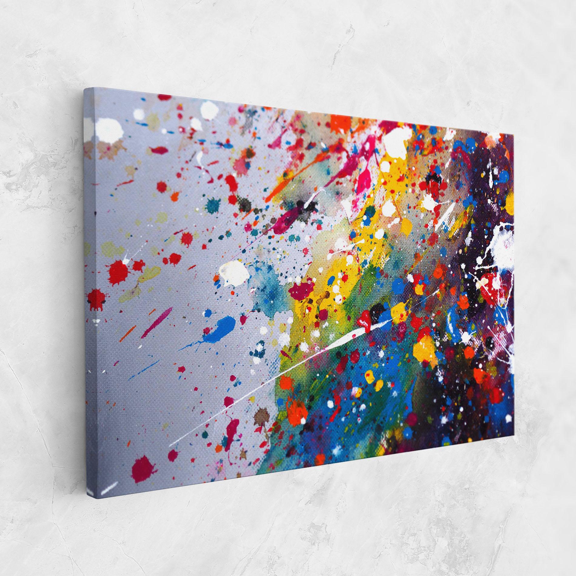 Tablou Canvas Watercolor Drops mockup 1