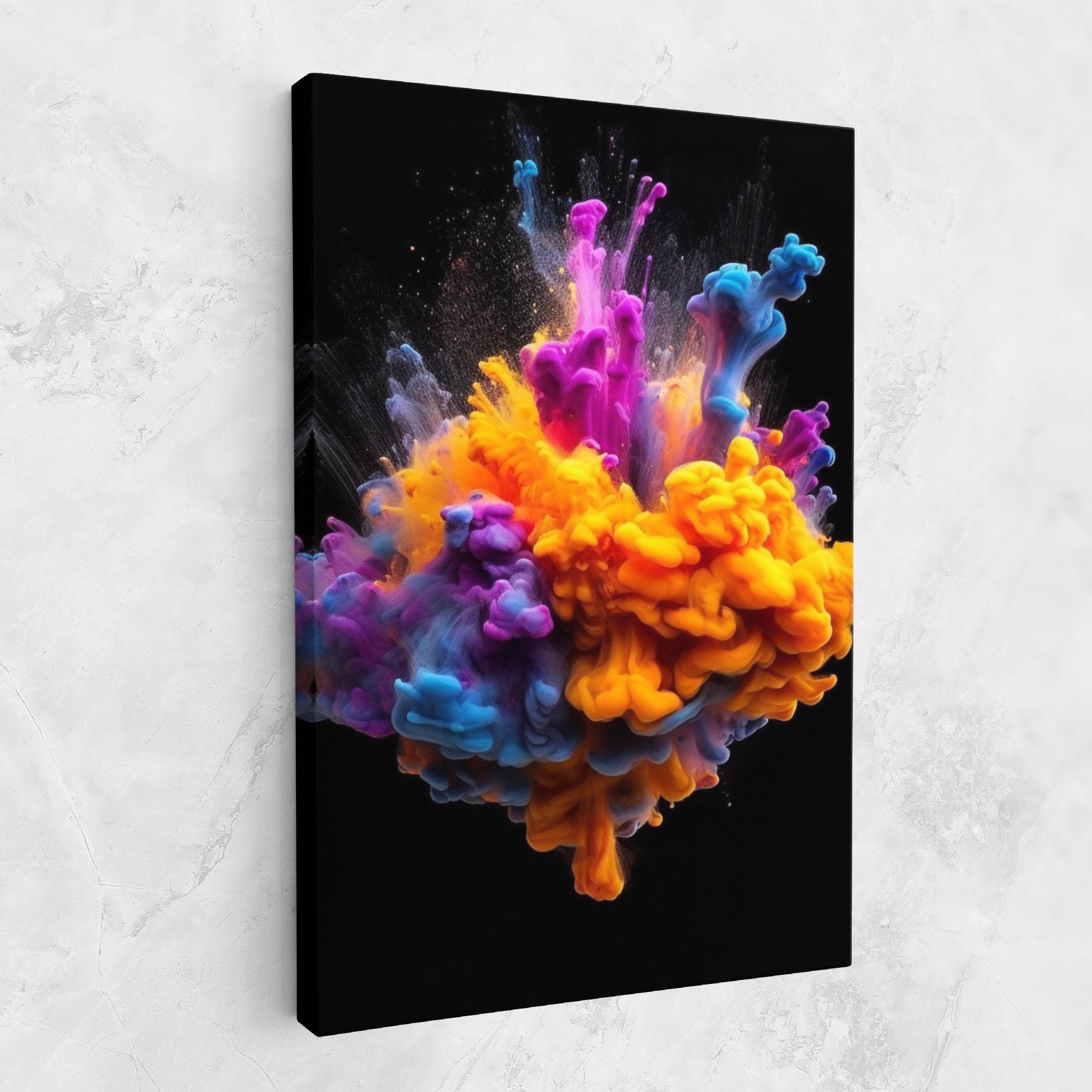 Tablou Canvas Colorful Cloud Liquid mockup 1
