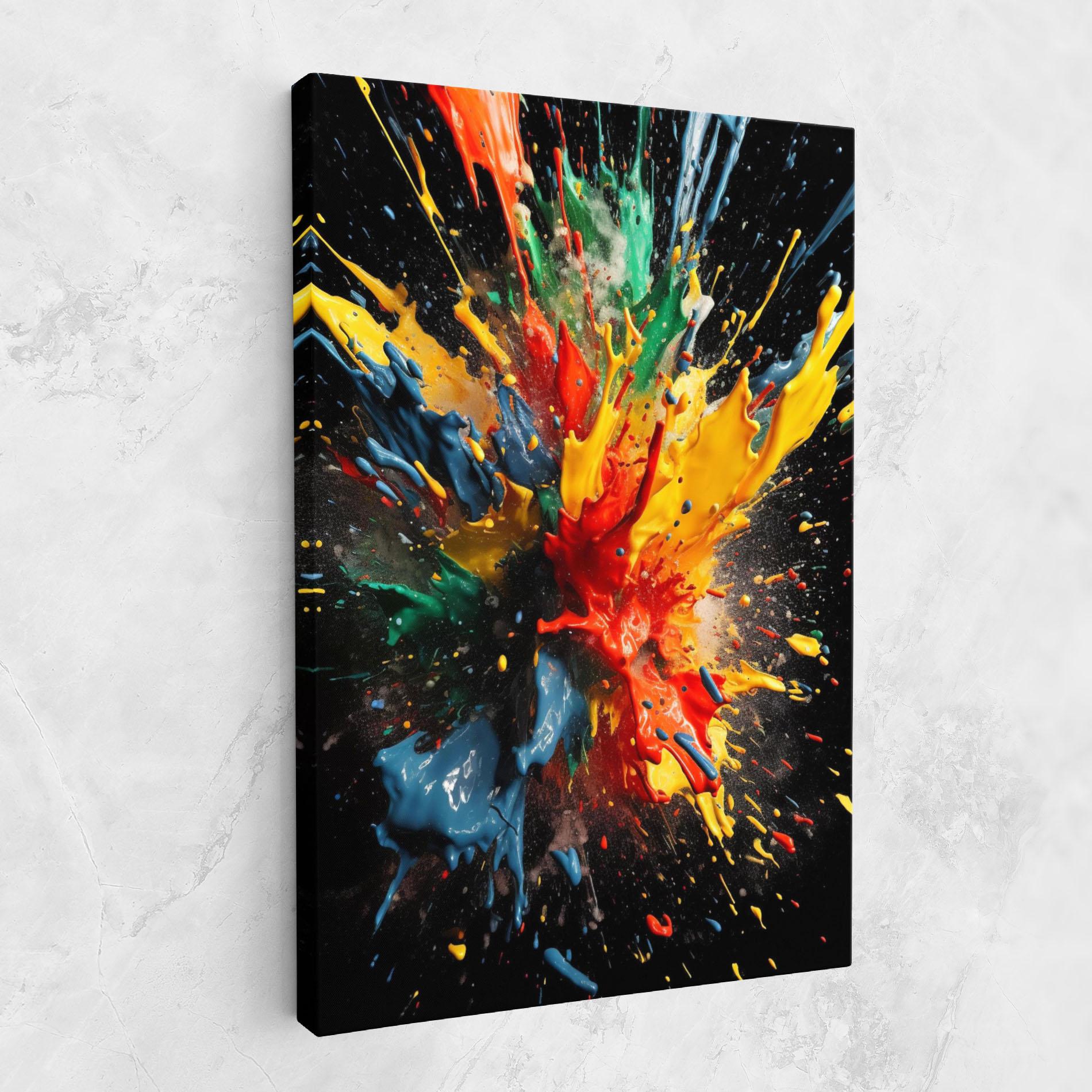Tablou Canvas Floating Color Splash mockup 1