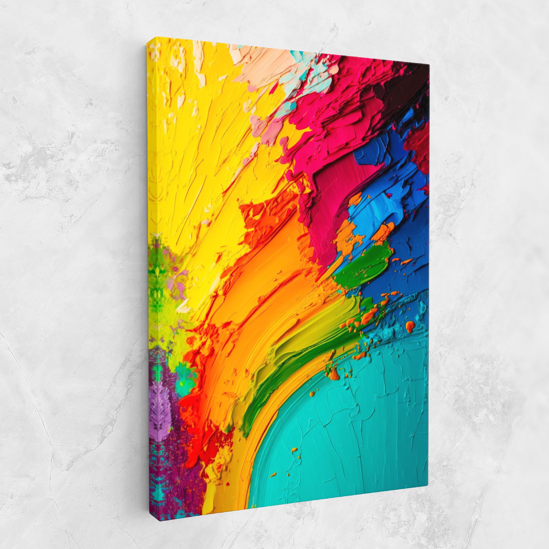 Multicolored Painting mockup 1