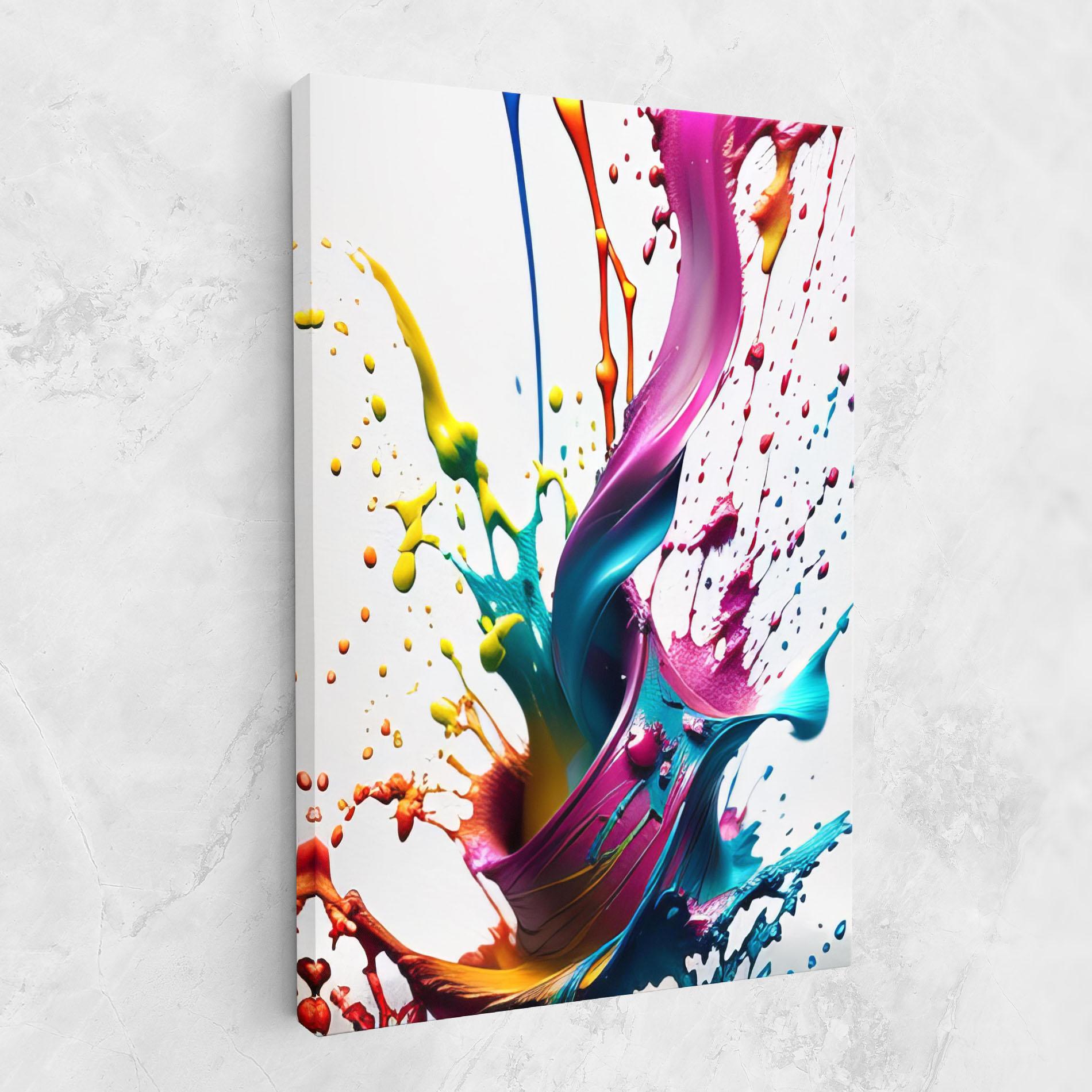 Tablou Canvas Purple Blue Splash mockup 1