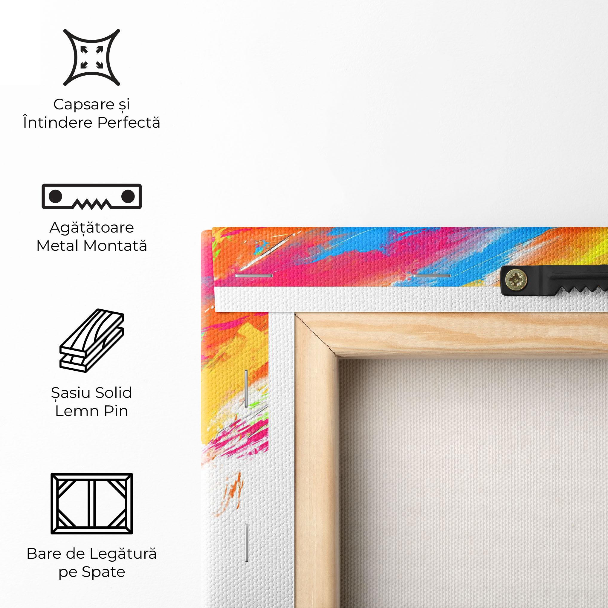 Tablou Canvas Abstract Blue Yellow mockup 5