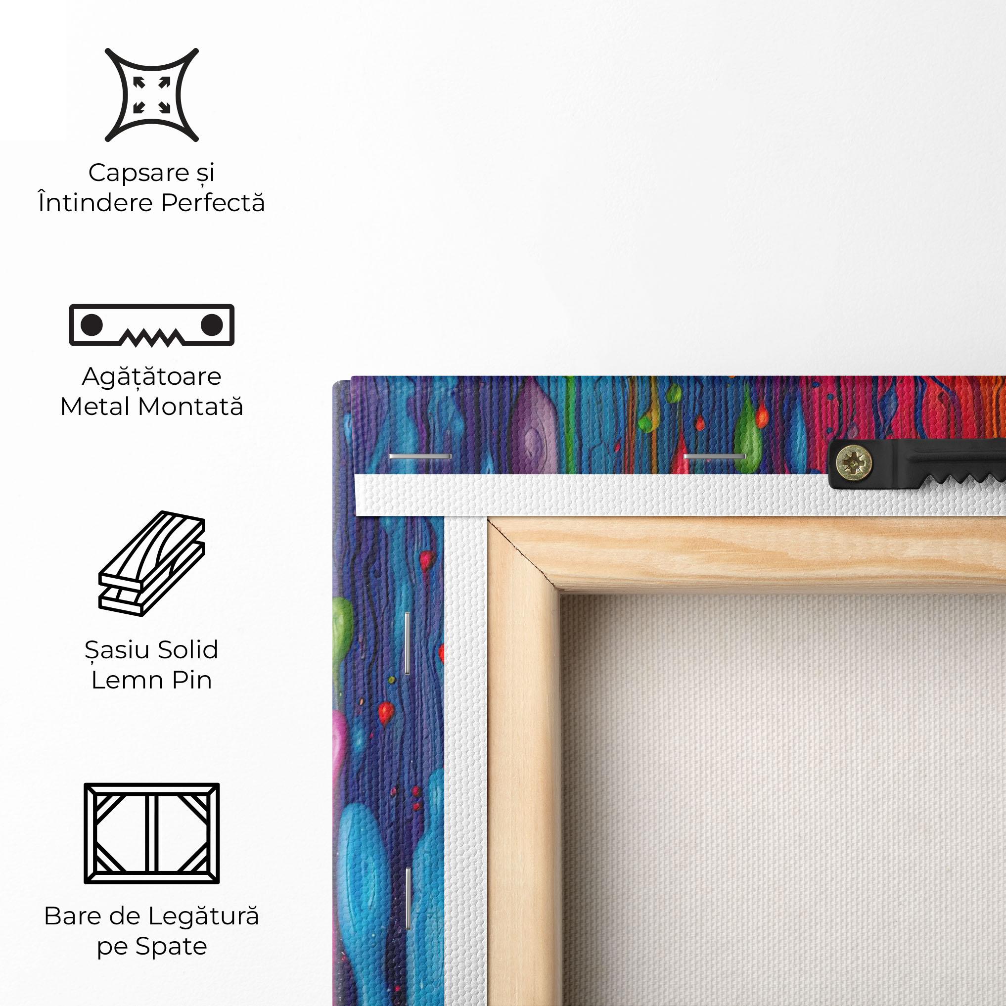 Tablou Canvas Abstract Rainbow Pattern mockup 5