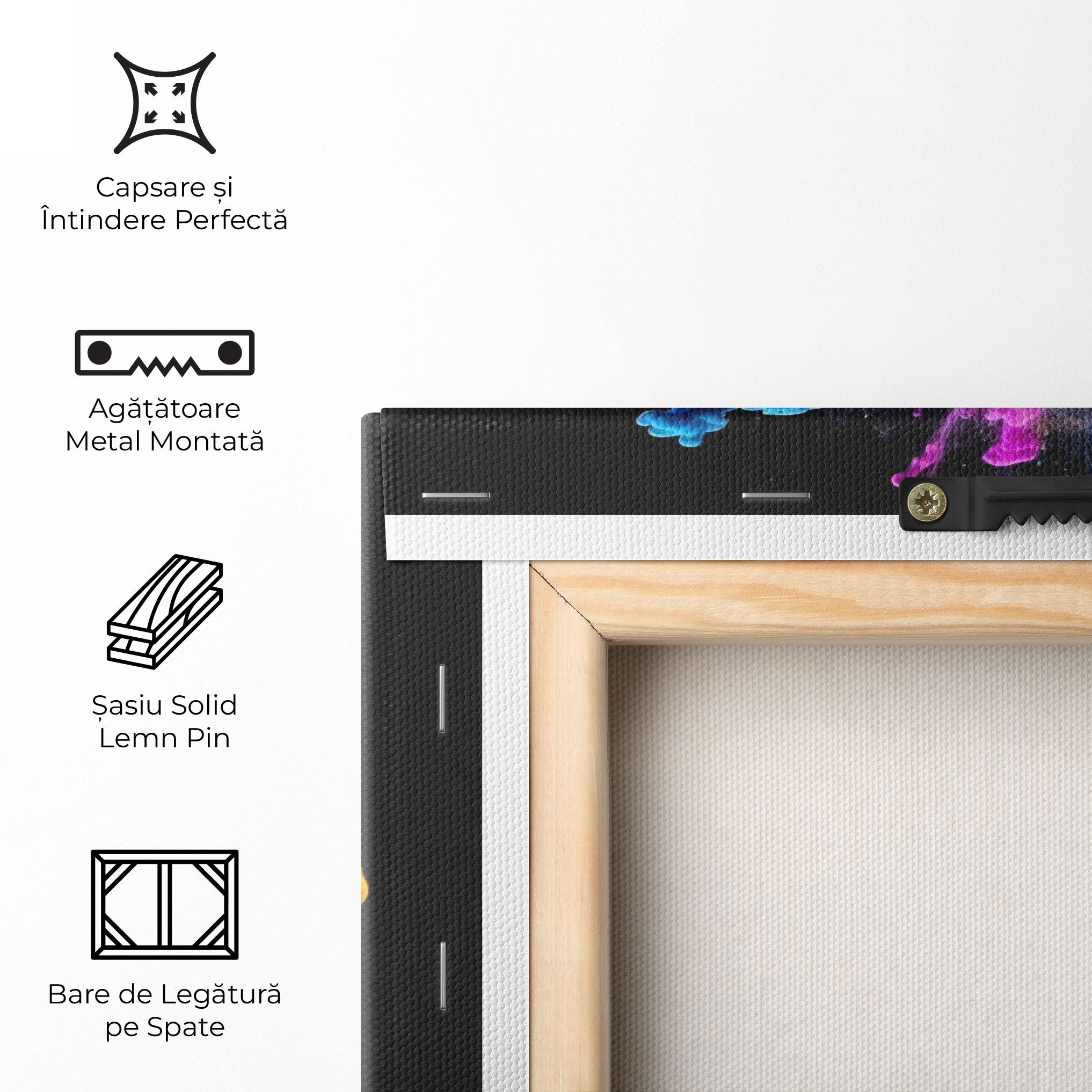 Tablou Canvas Colorful Cloud Liquid mockup 5