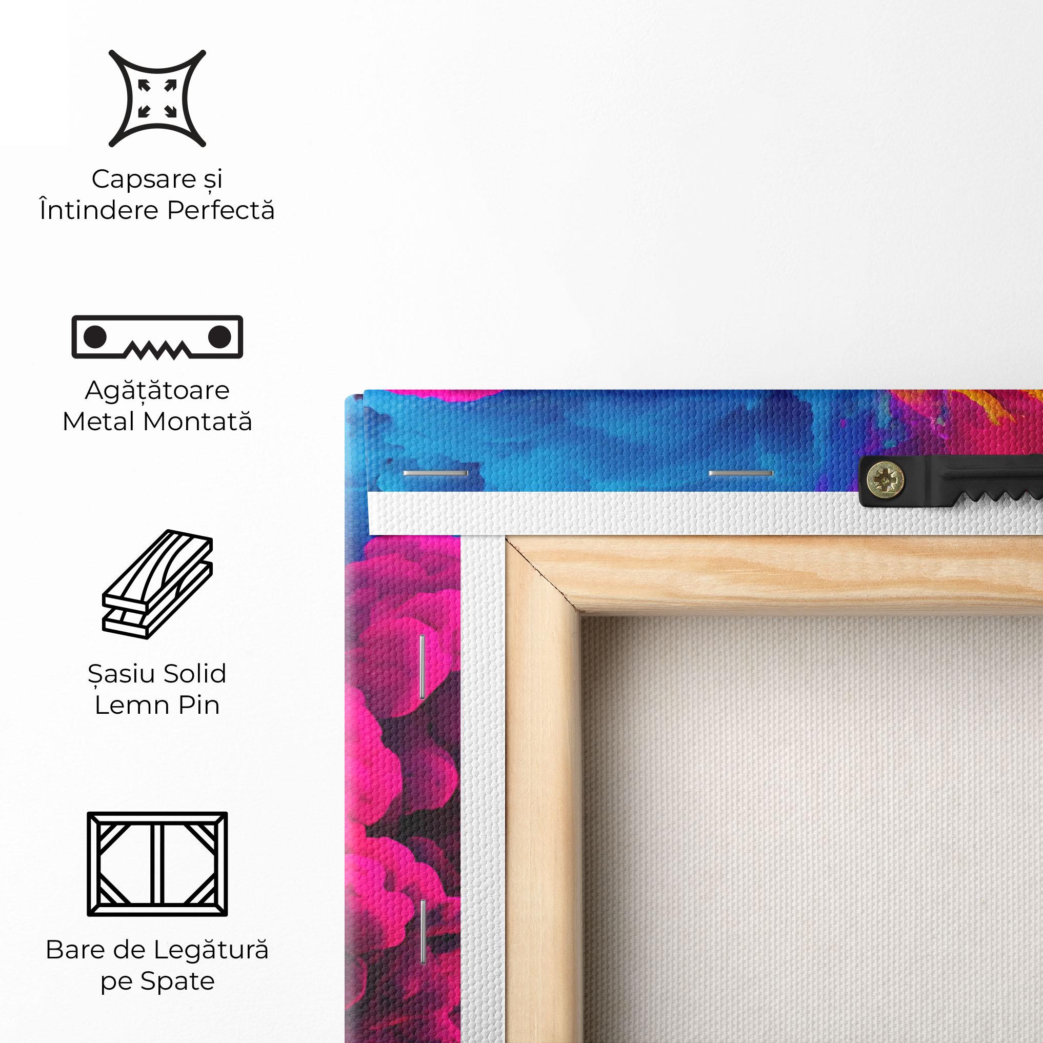 Tablou Canvas Colorful Paint Explosion mockup 5