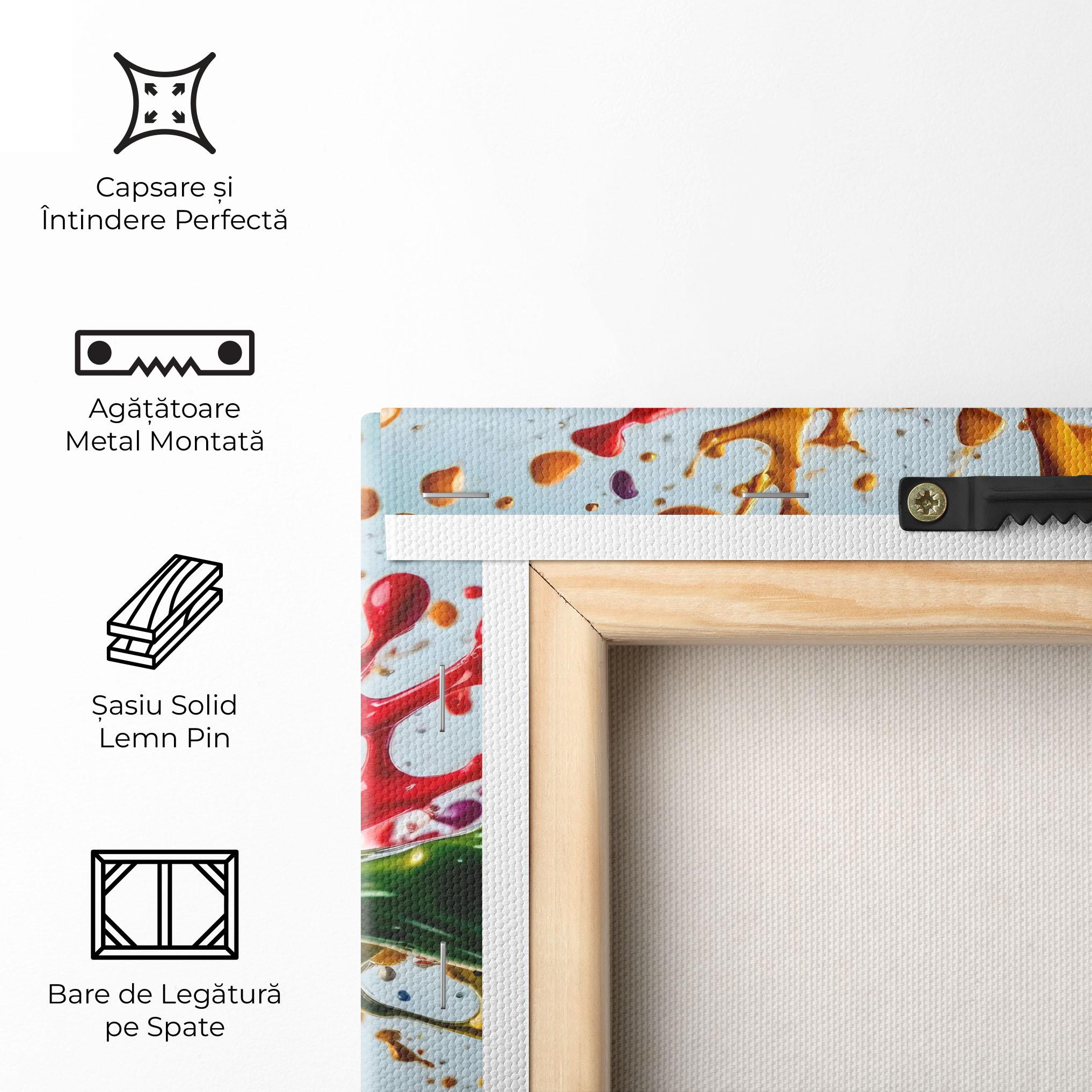 Tablou Canvas Colorful Yellow Rainbow mockup 5