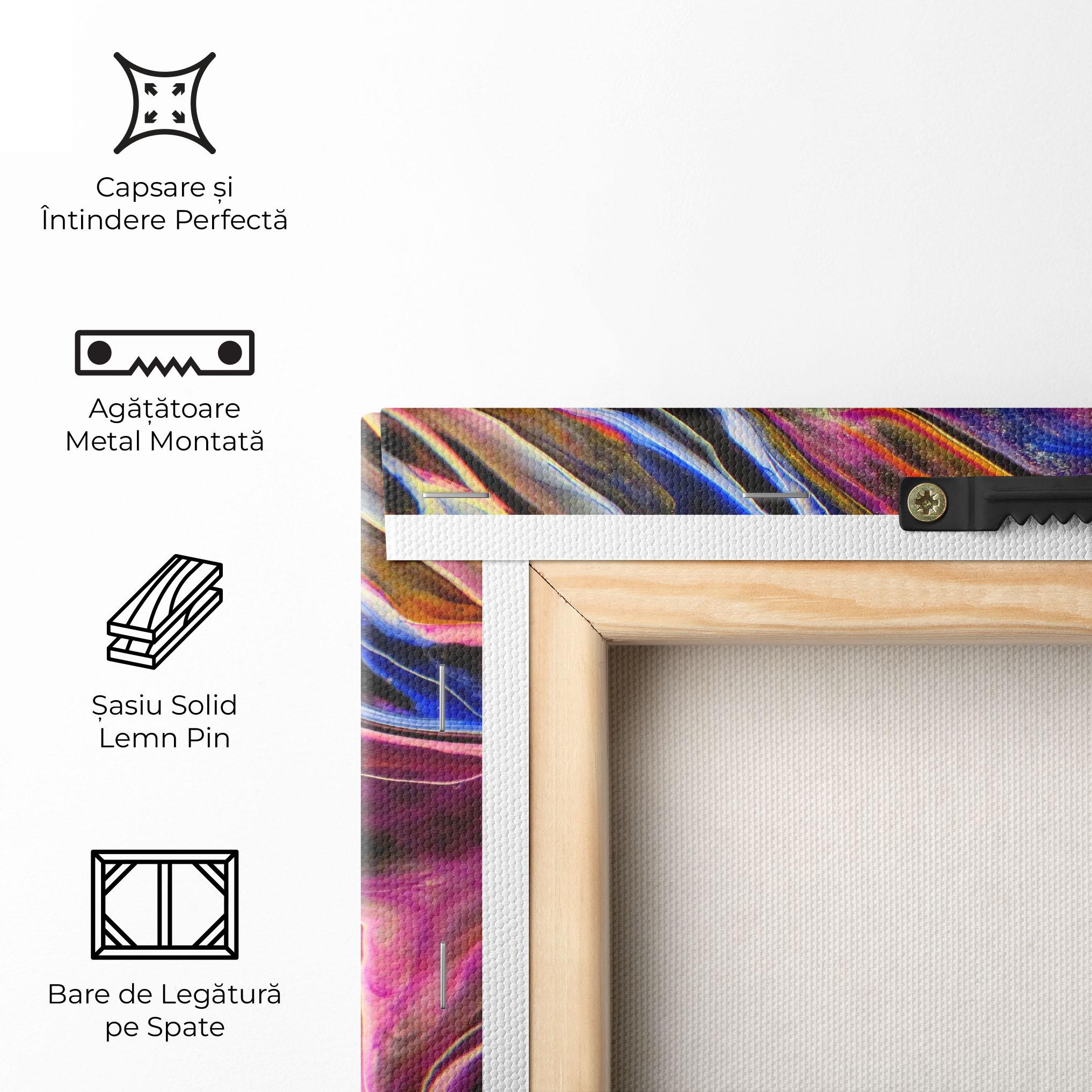 Tablou Canvas Colourful Abstract Shades mockup 5