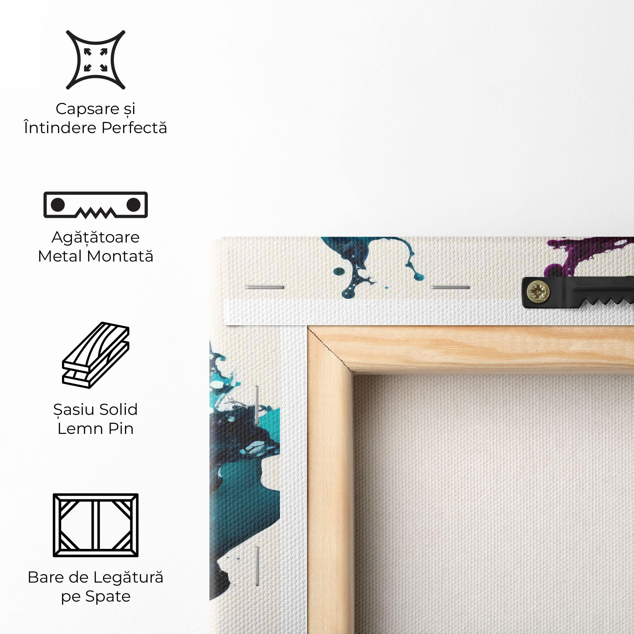 Tablou Canvas Dark Purple Splash mockup 5