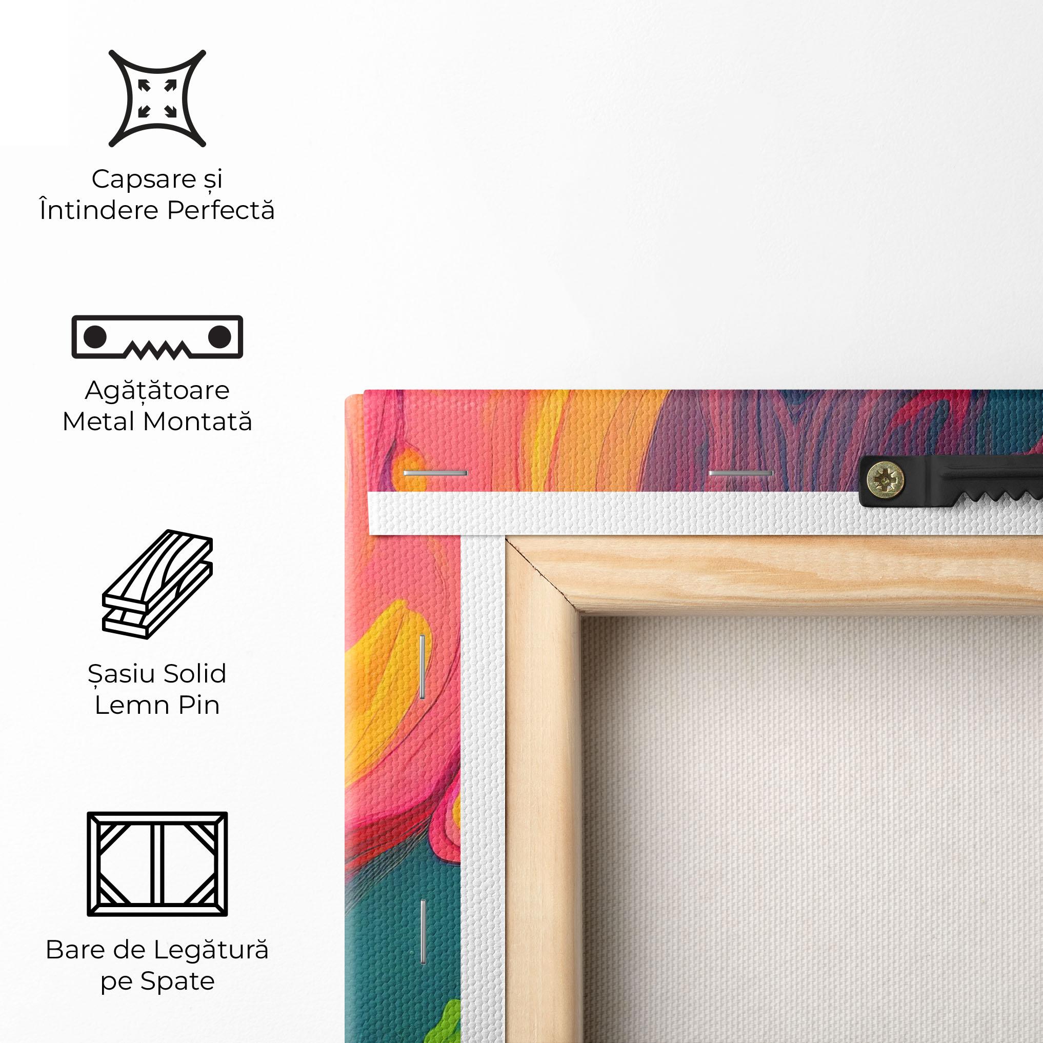 Tablou Canvas Dried Mixed Paint mockup 5