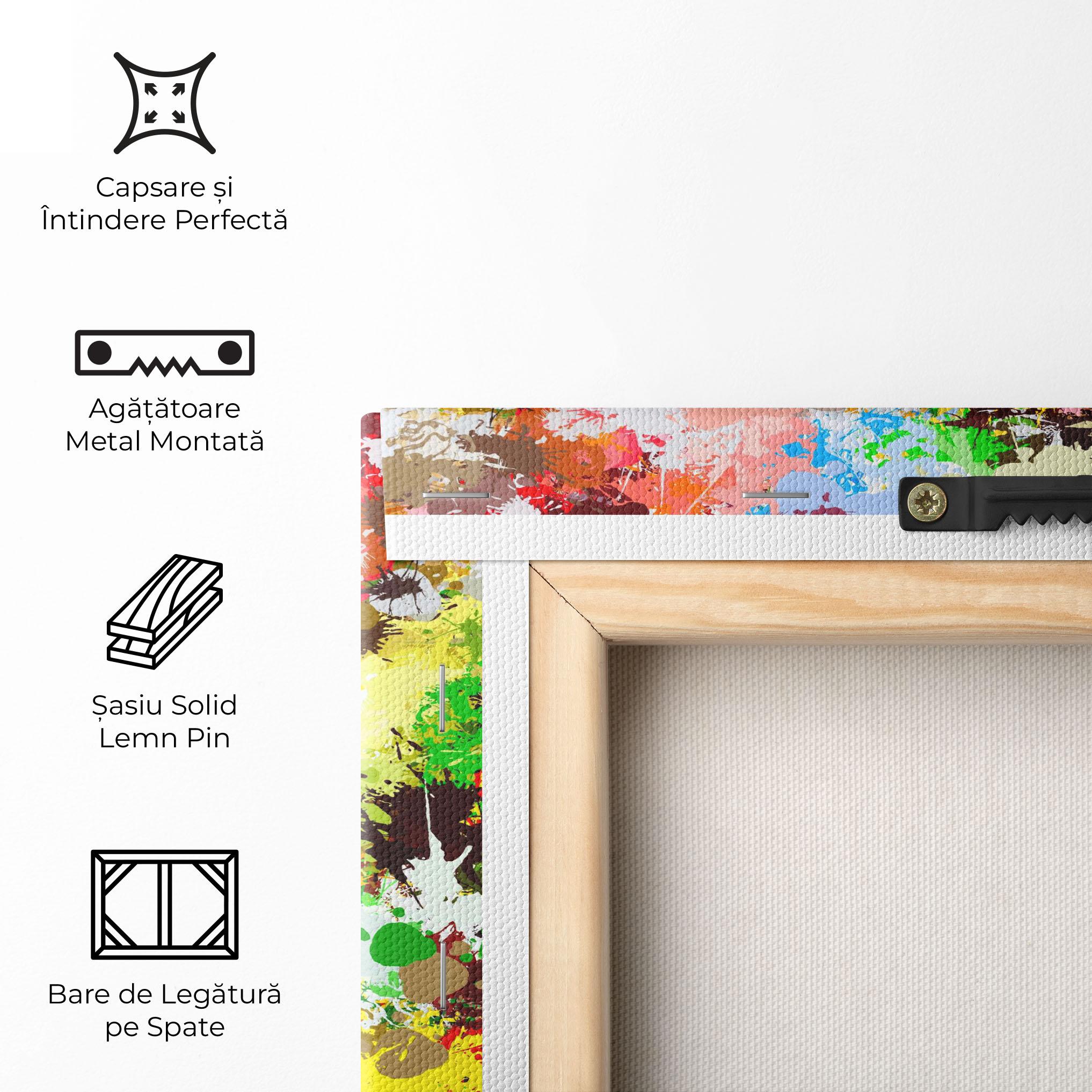 Tablou Canvas Flowers Shaped Stains mockup 5