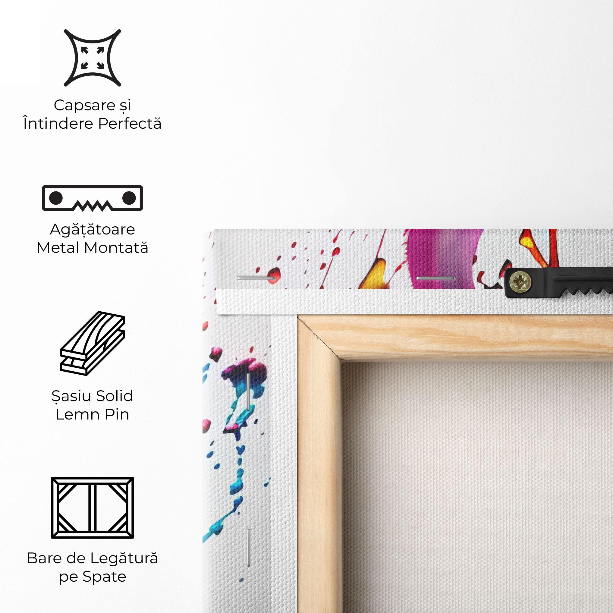 Tablou Canvas Purple Blue Splash mockup 5