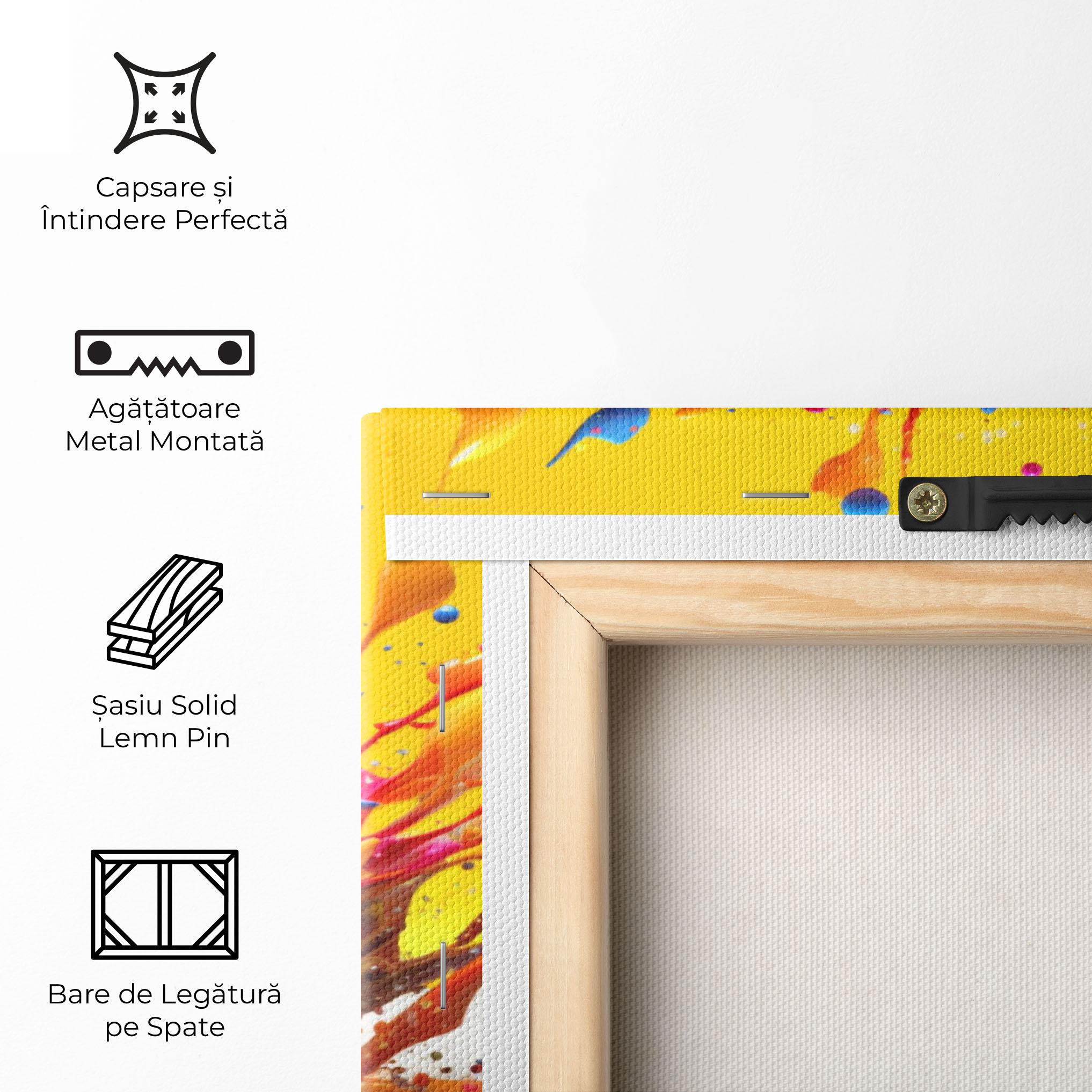 Tablou Canvas Yellow Ball Splash mockup 5