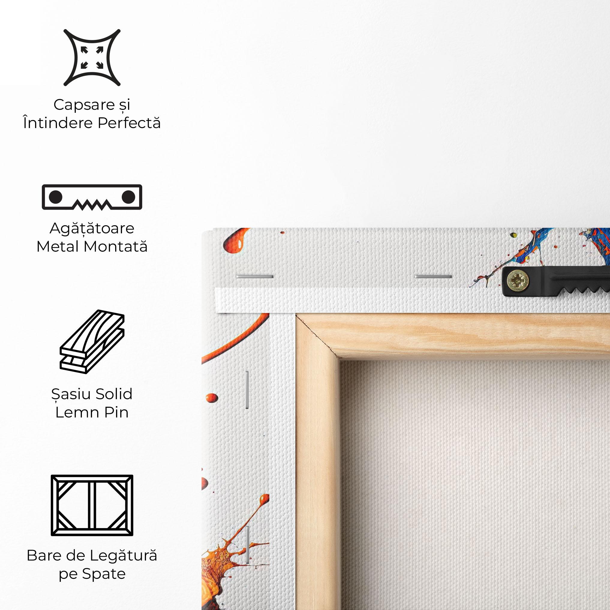 Tablou Canvas Yellow Blue Floating mockup 5