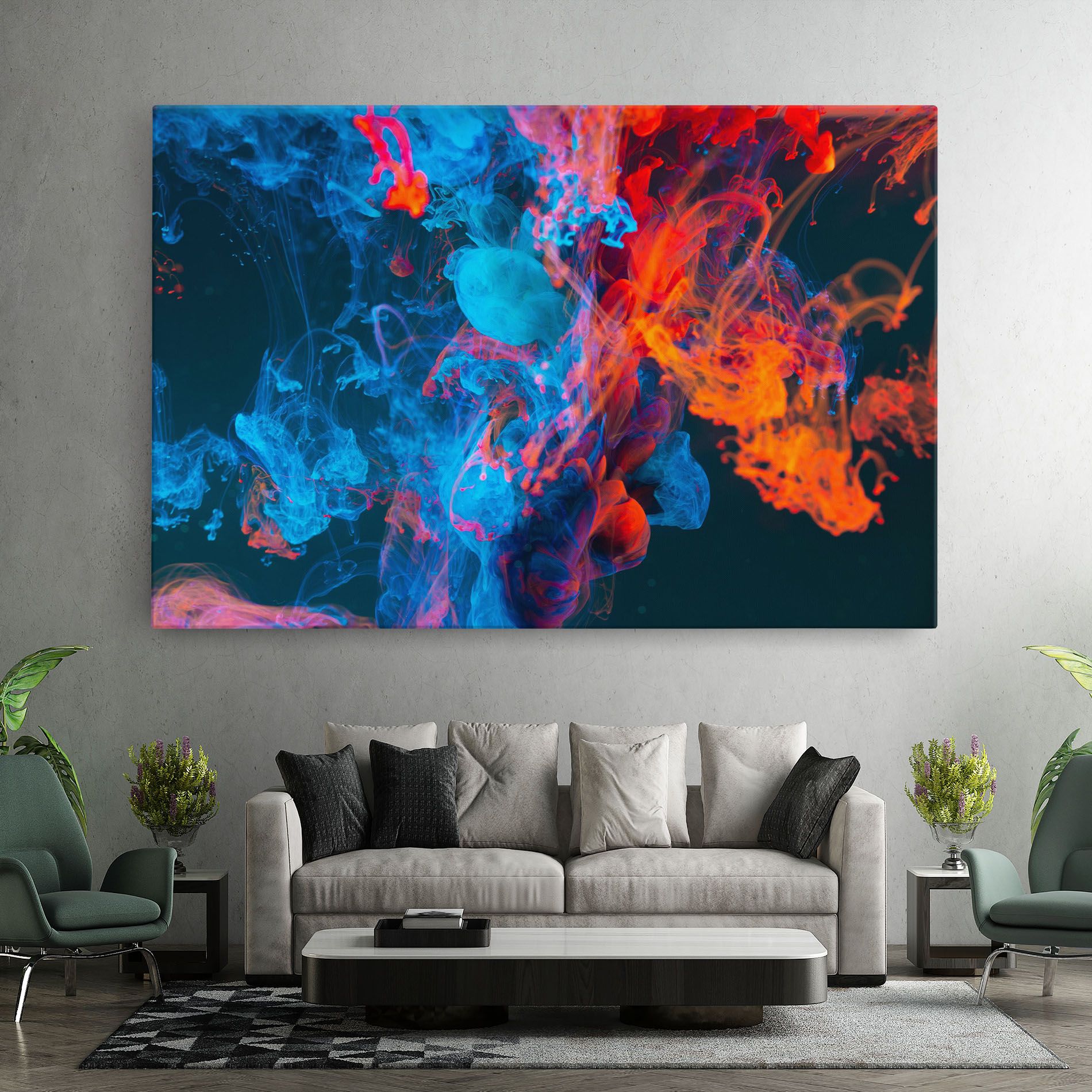 Abstract Blue And Red mockup 7