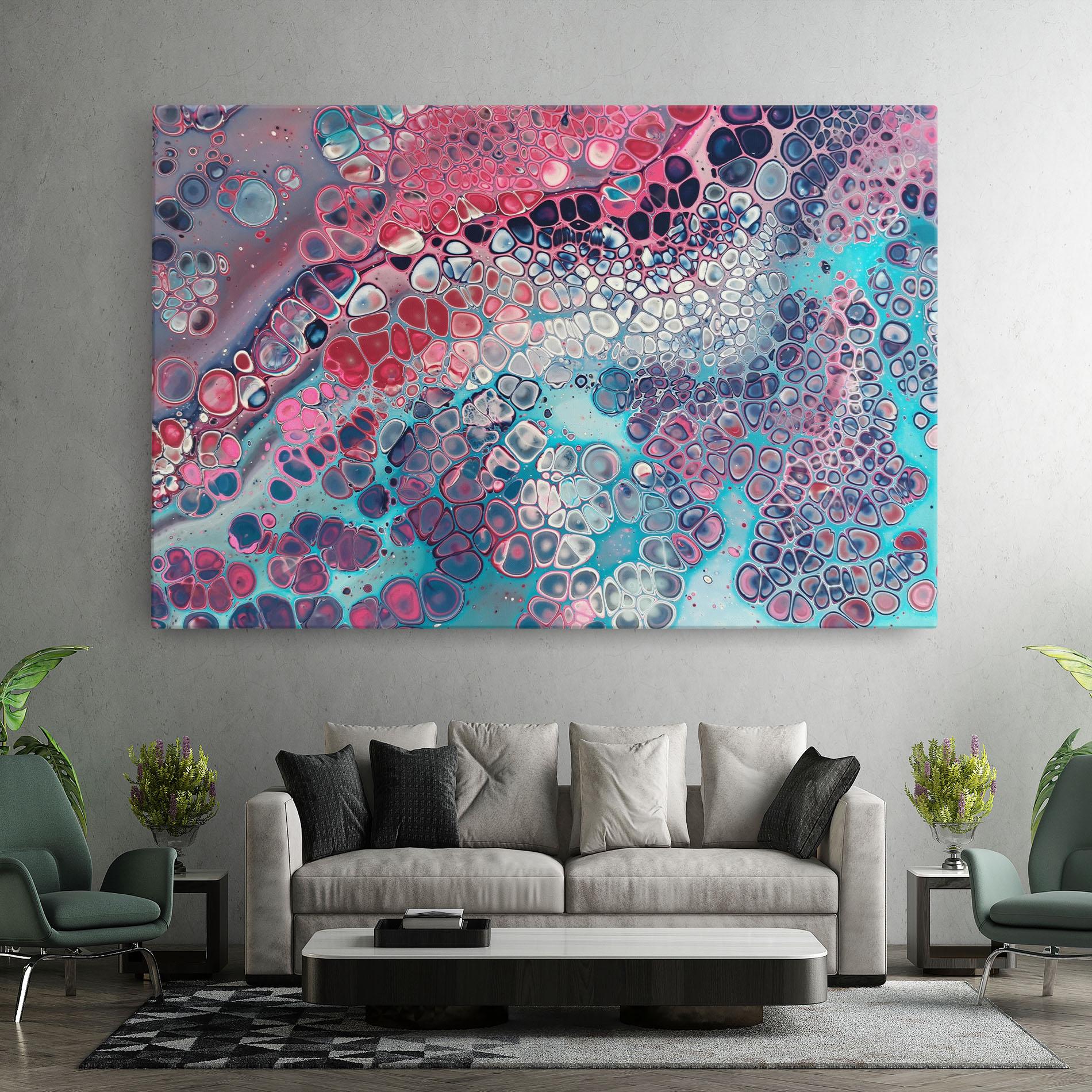 Tablou Canvas Abstract Blue Objects mockup 7