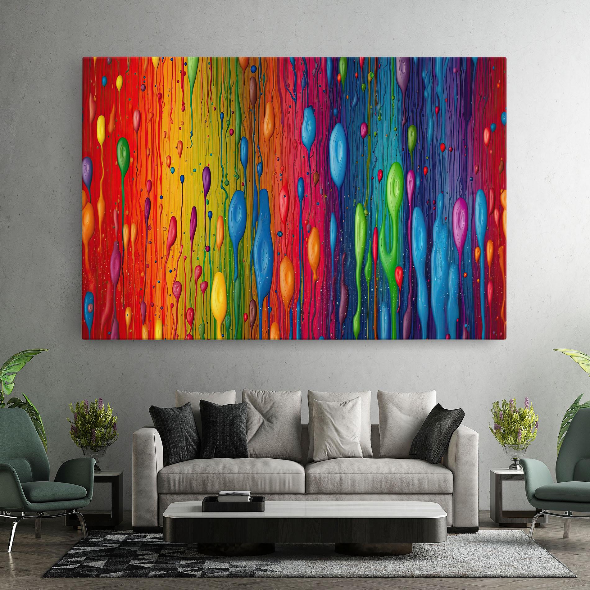 Tablou Canvas Abstract Rainbow Pattern mockup 7