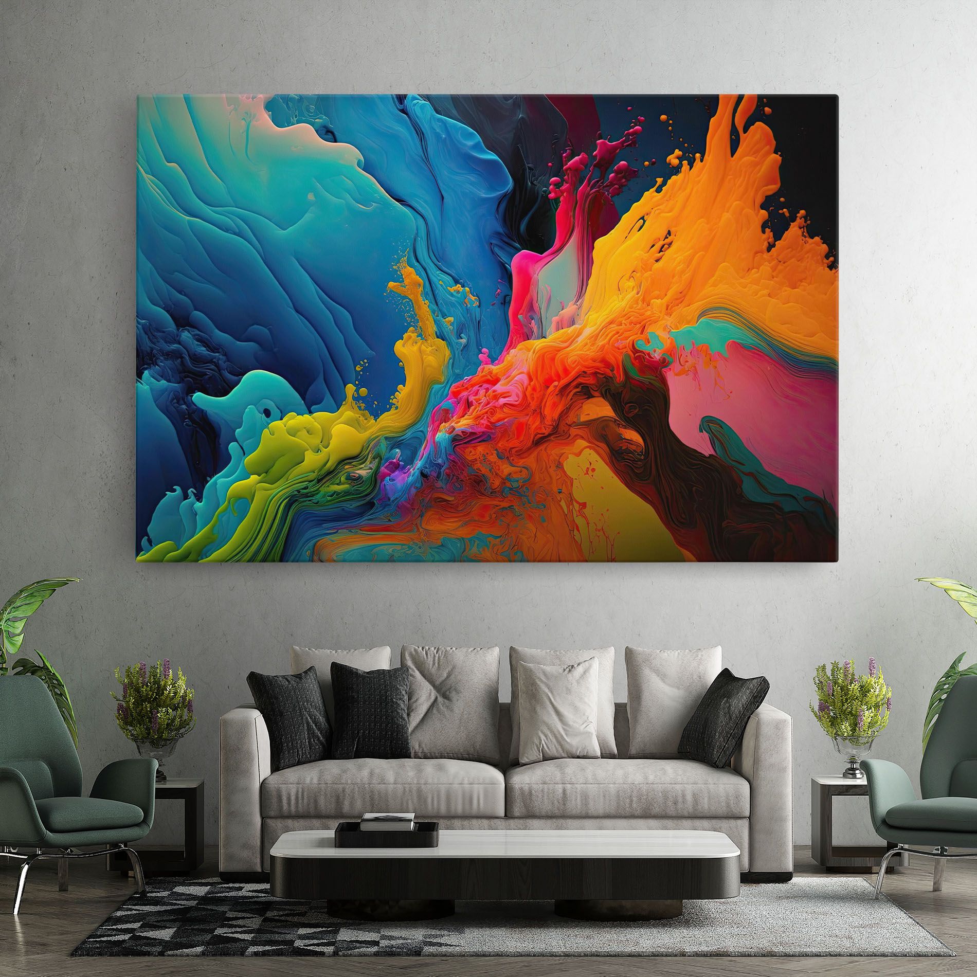 Color Floating mockup 7