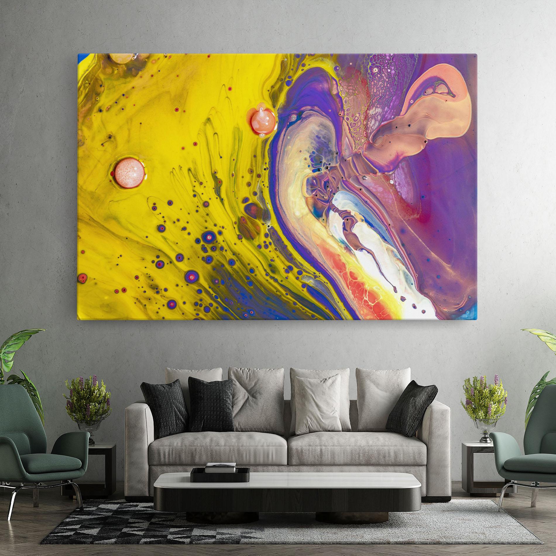 Tablou Canvas Colorful Liquid Marble mockup 7