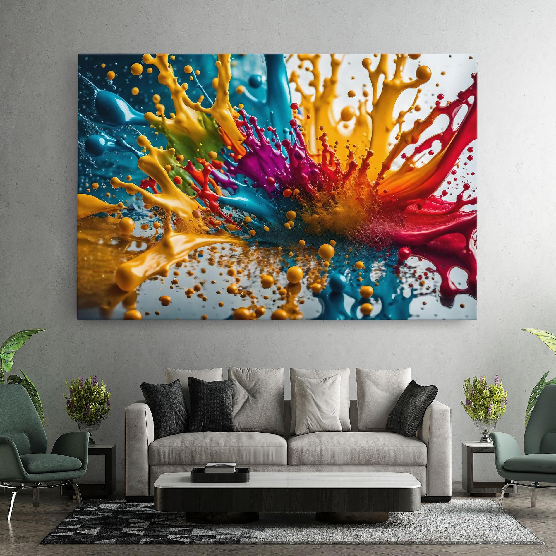Tablou Canvas Colorful Water Splash mockup 7