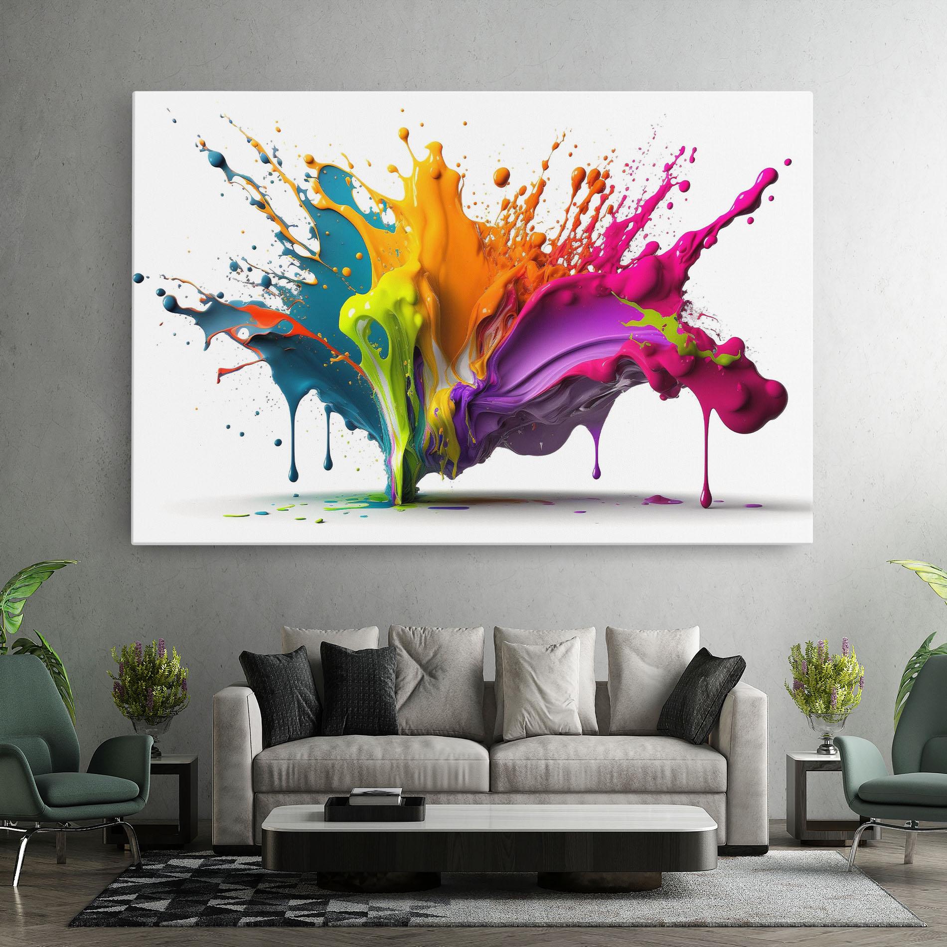 Tablou Canvas Exploding Mixed Liquid mockup 7