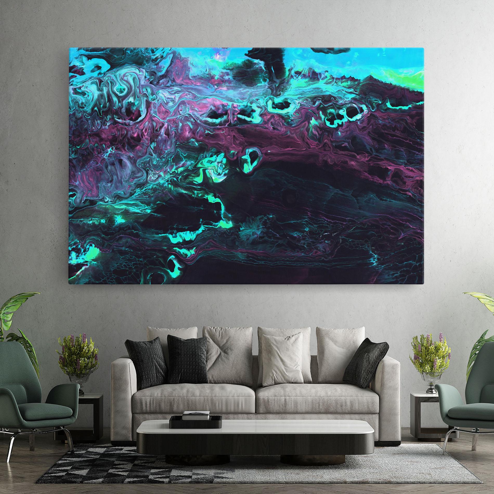 Tablou Canvas Neon Abstract mockup 7