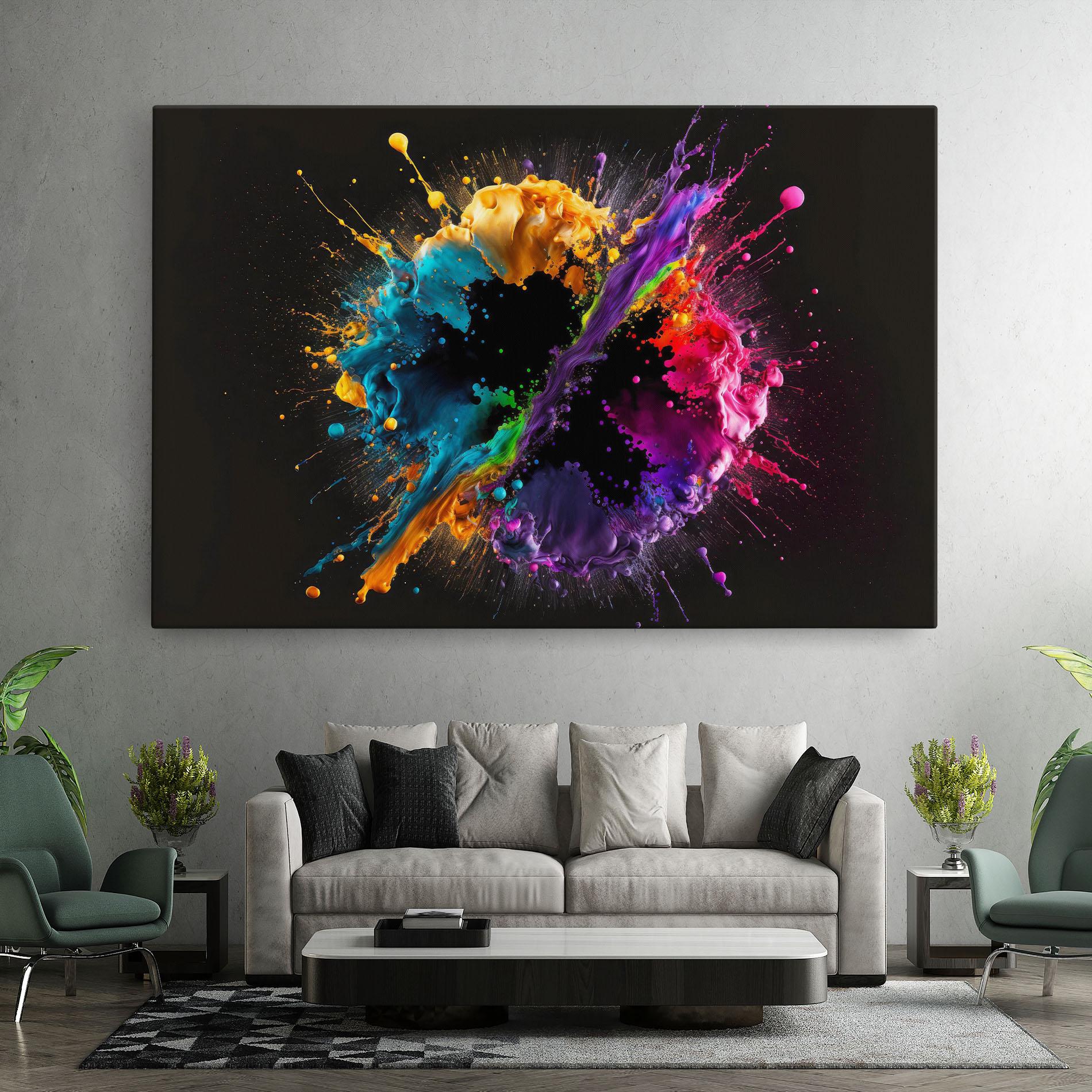 Tablou Canvas Oily Splash Explosion mockup 7