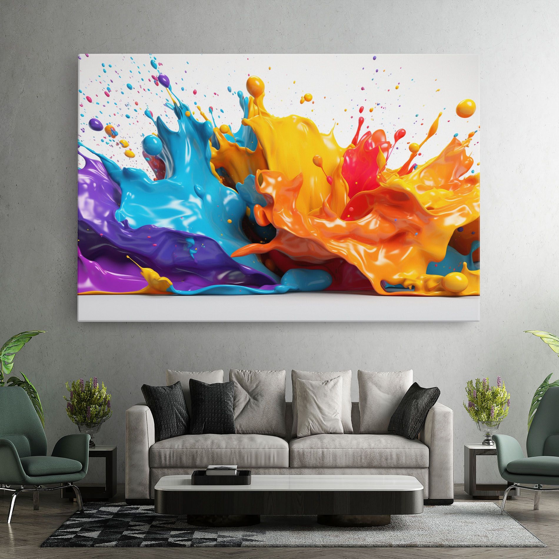 Yellow Blue Splash mockup 7