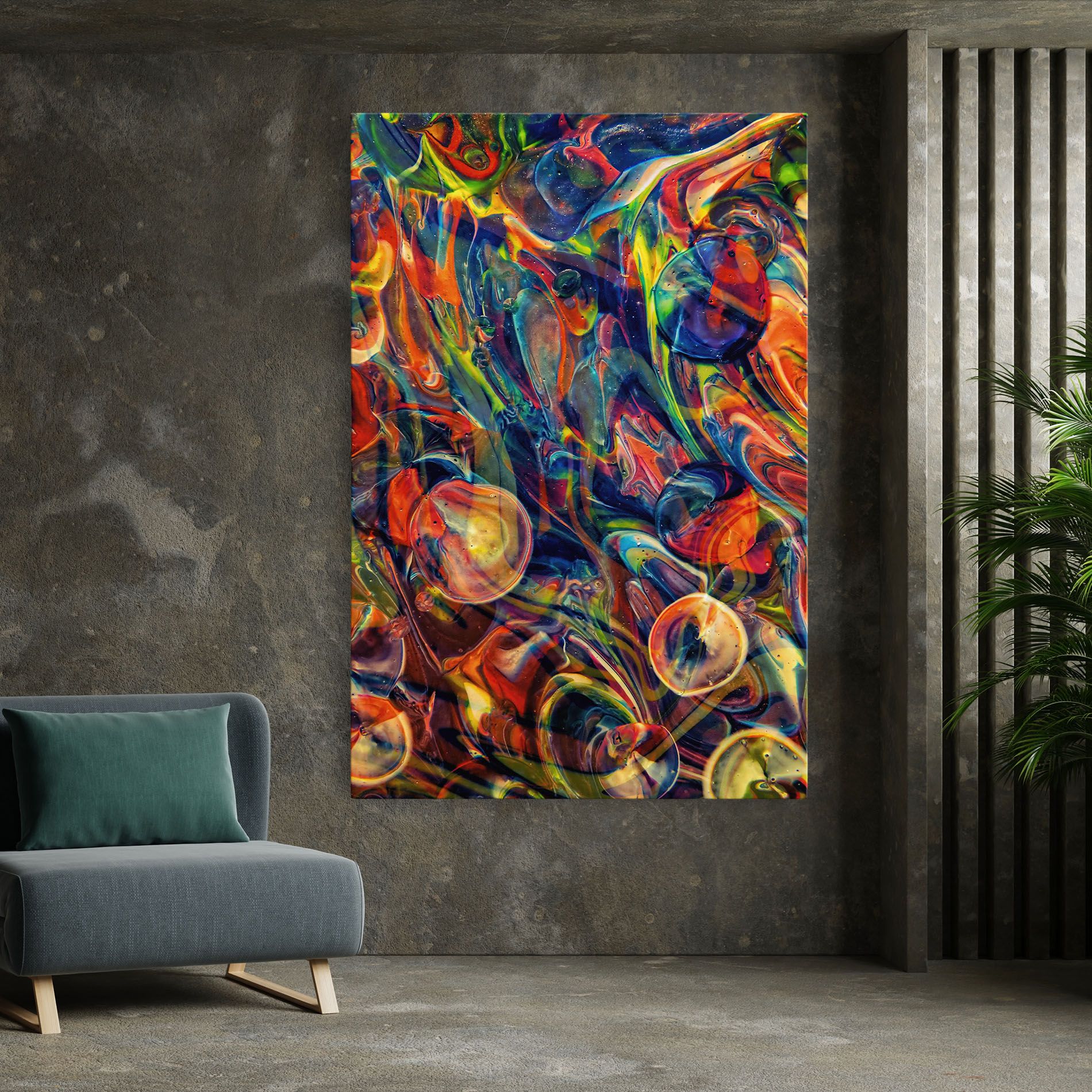 Abstract Glass mockup 7