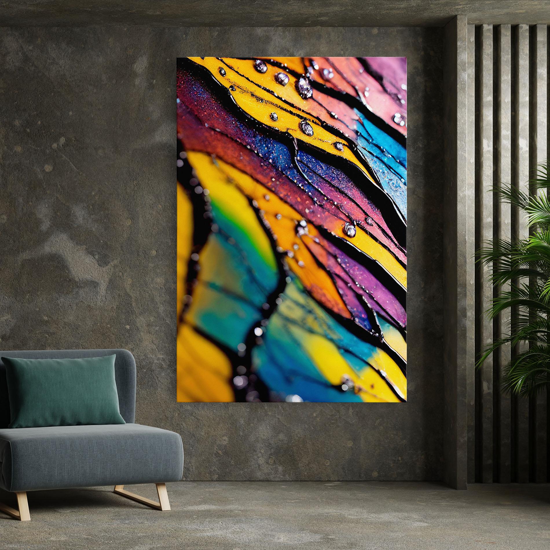 Tablou Canvas Beautiful Colorful Epoxy mockup 7