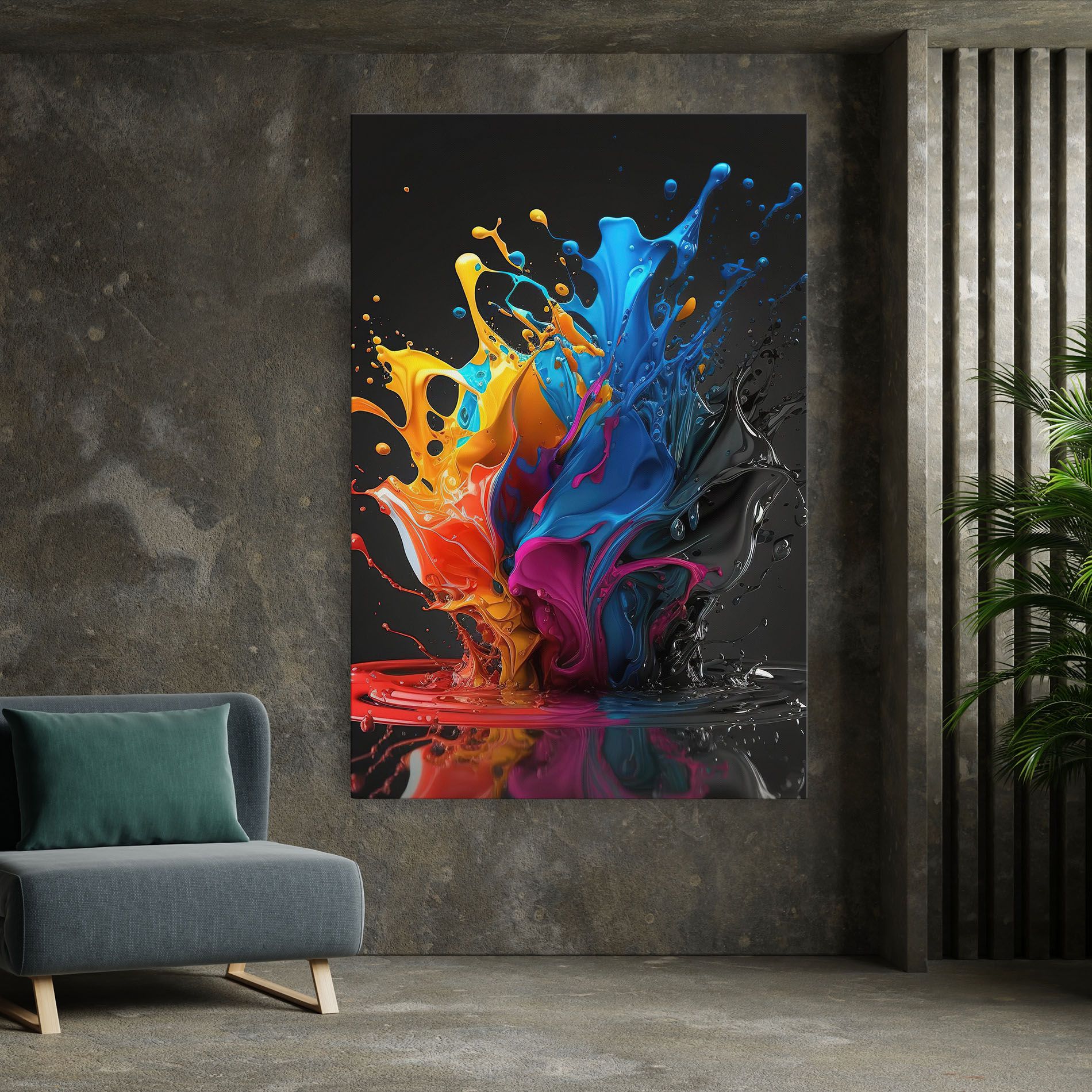 Black Blue Splash mockup 7