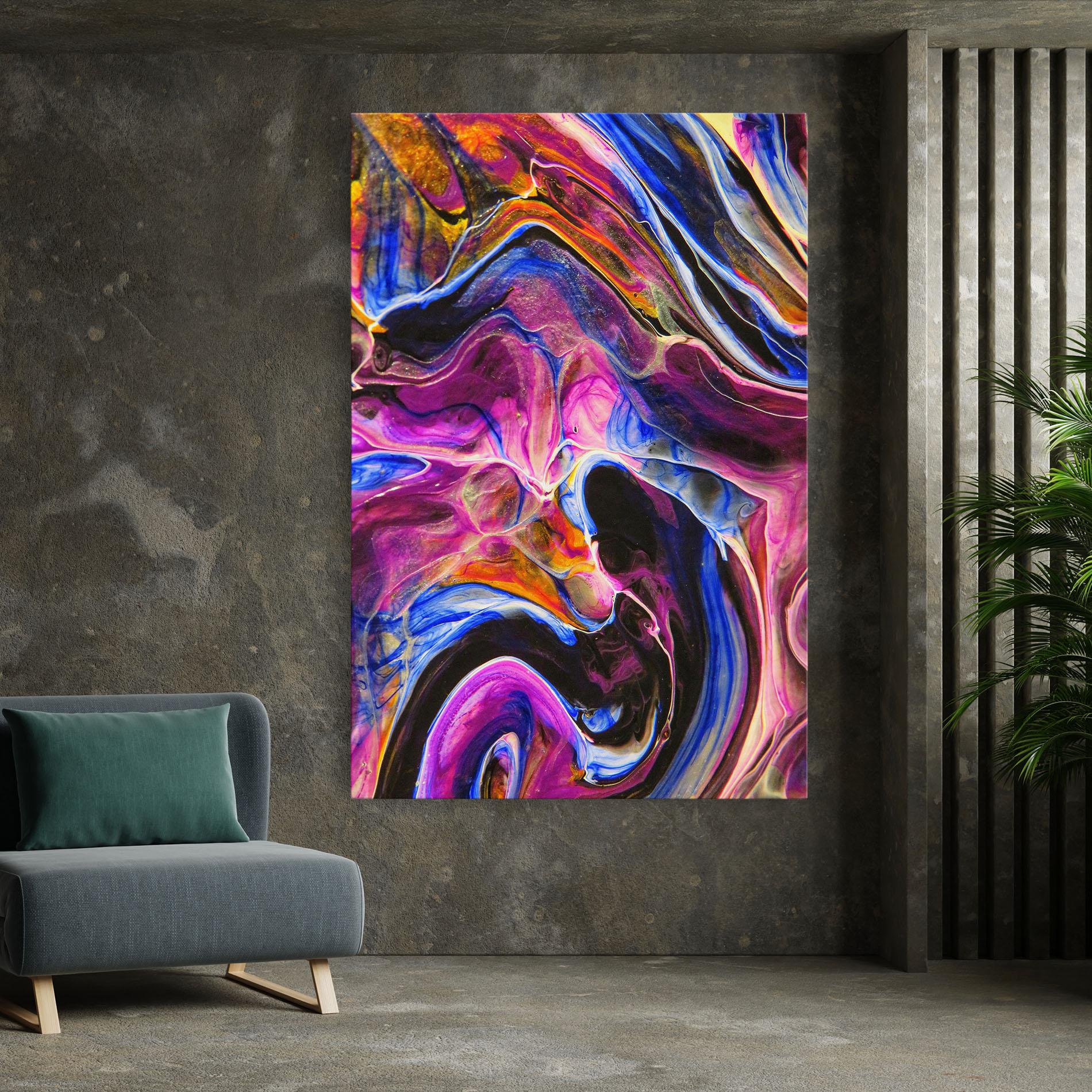 Tablou Canvas Colourful Abstract Shades mockup 7
