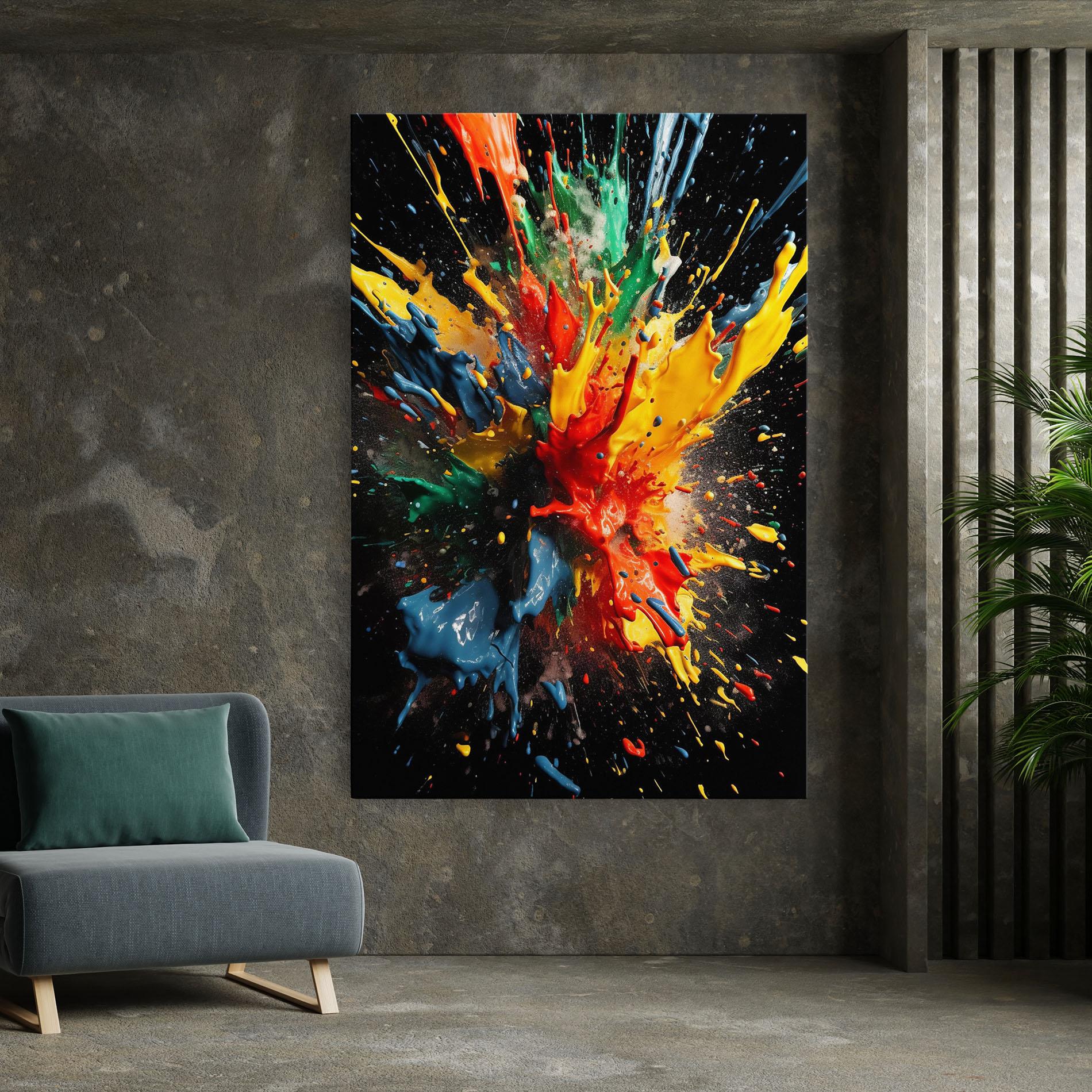 Tablou Canvas Floating Color Splash mockup 7