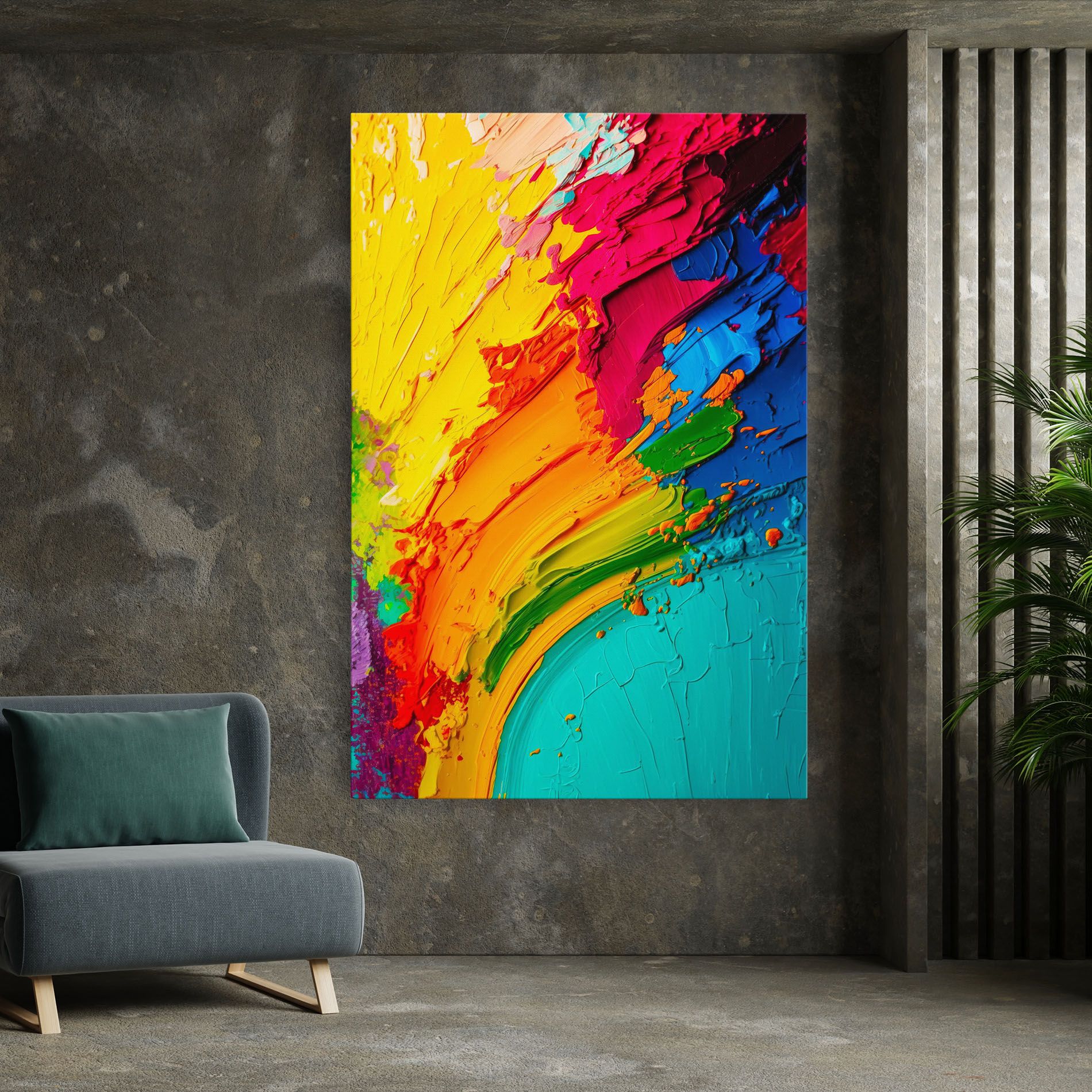 Multicolored Painting mockup 7
