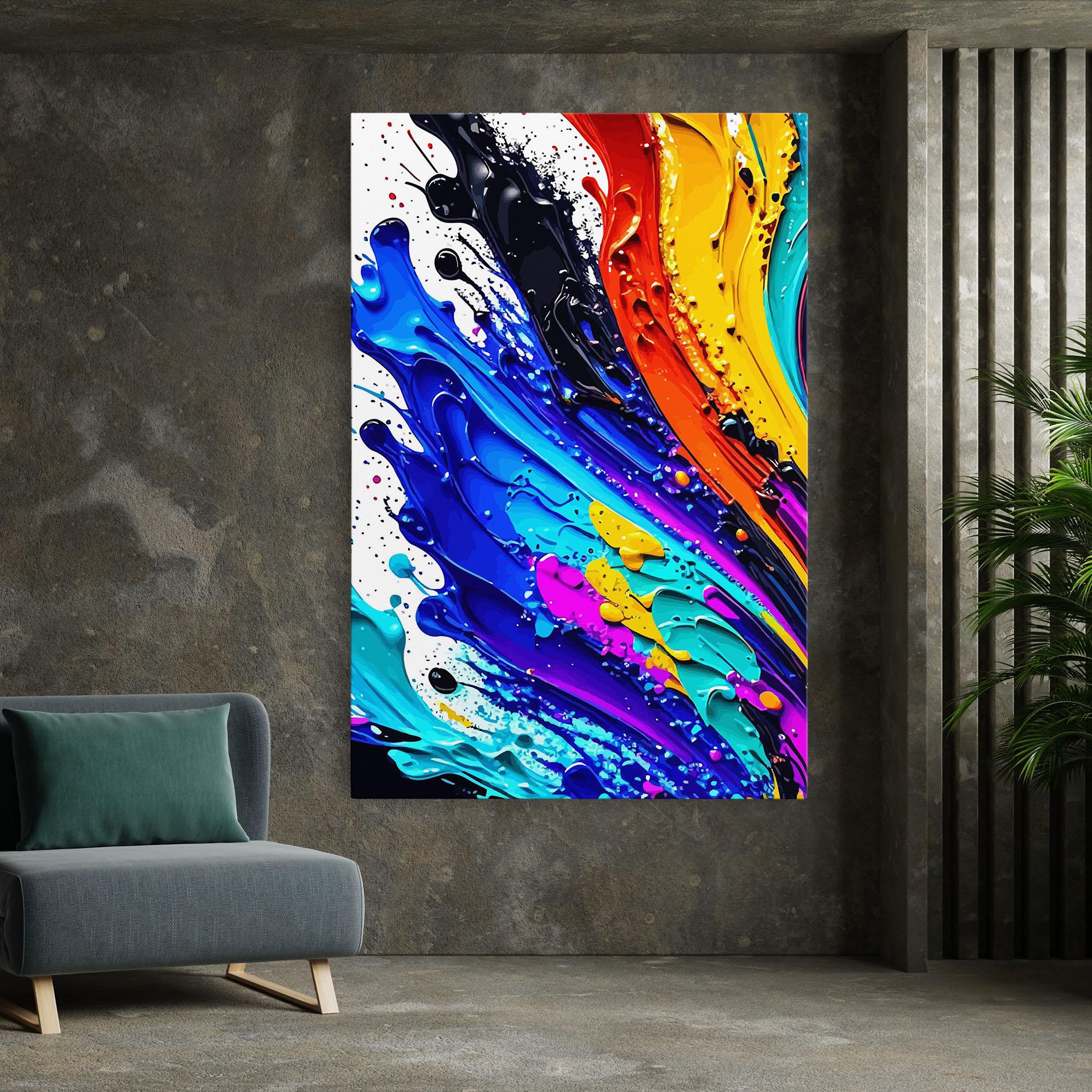 Tablou Canvas Pretty Splash Color mockup 7