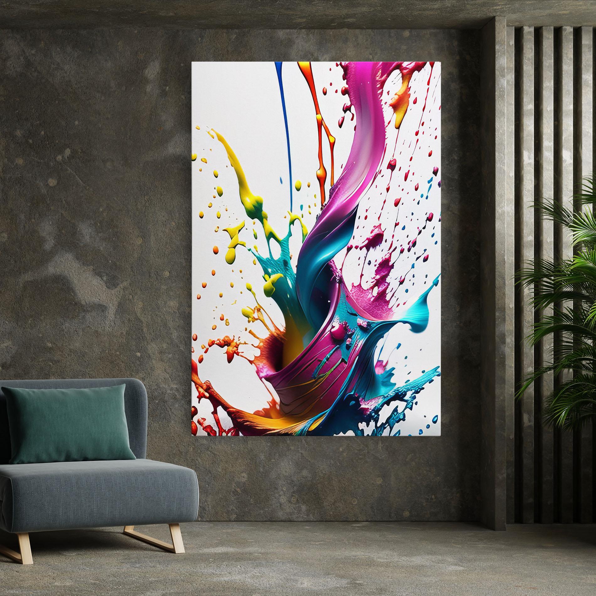 Tablou Canvas Purple Blue Splash mockup 7