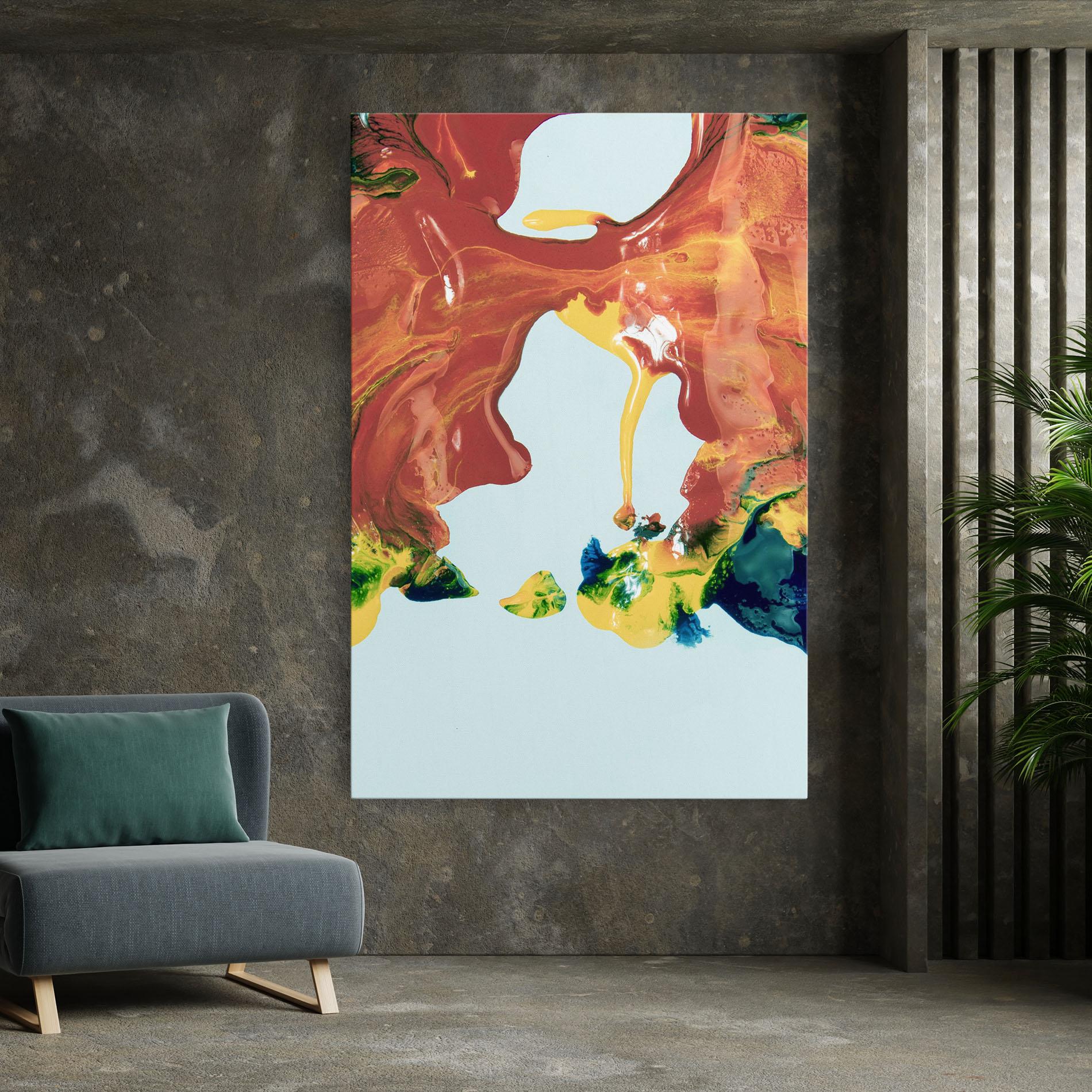 Tablou Canvas Spilled Paint mockup 7