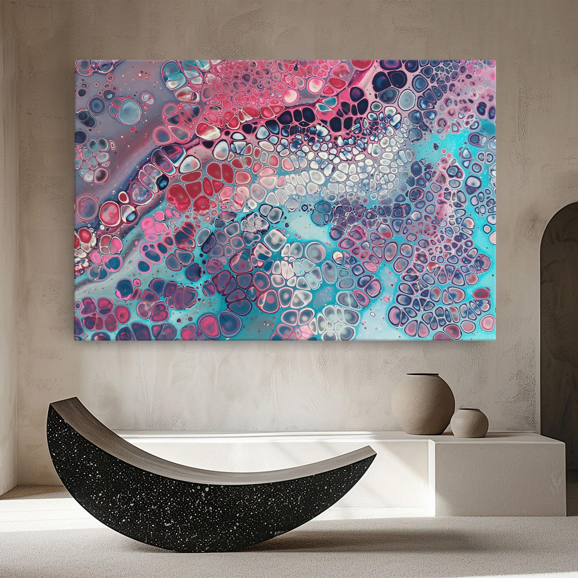 Tablou Canvas Abstract Blue Objects mockup 8