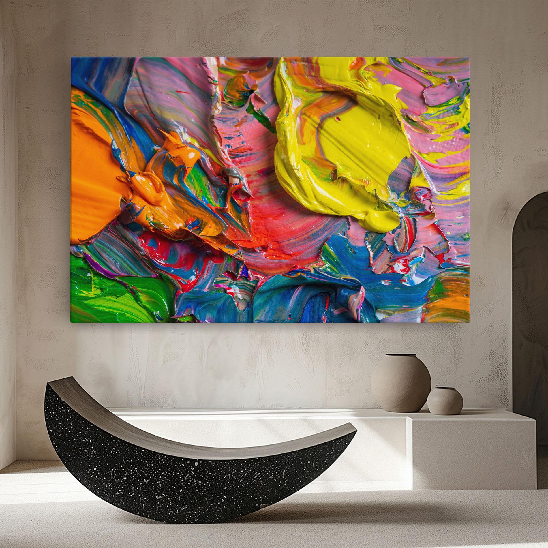 Tablou Canvas Bright Oil Colors mockup 8