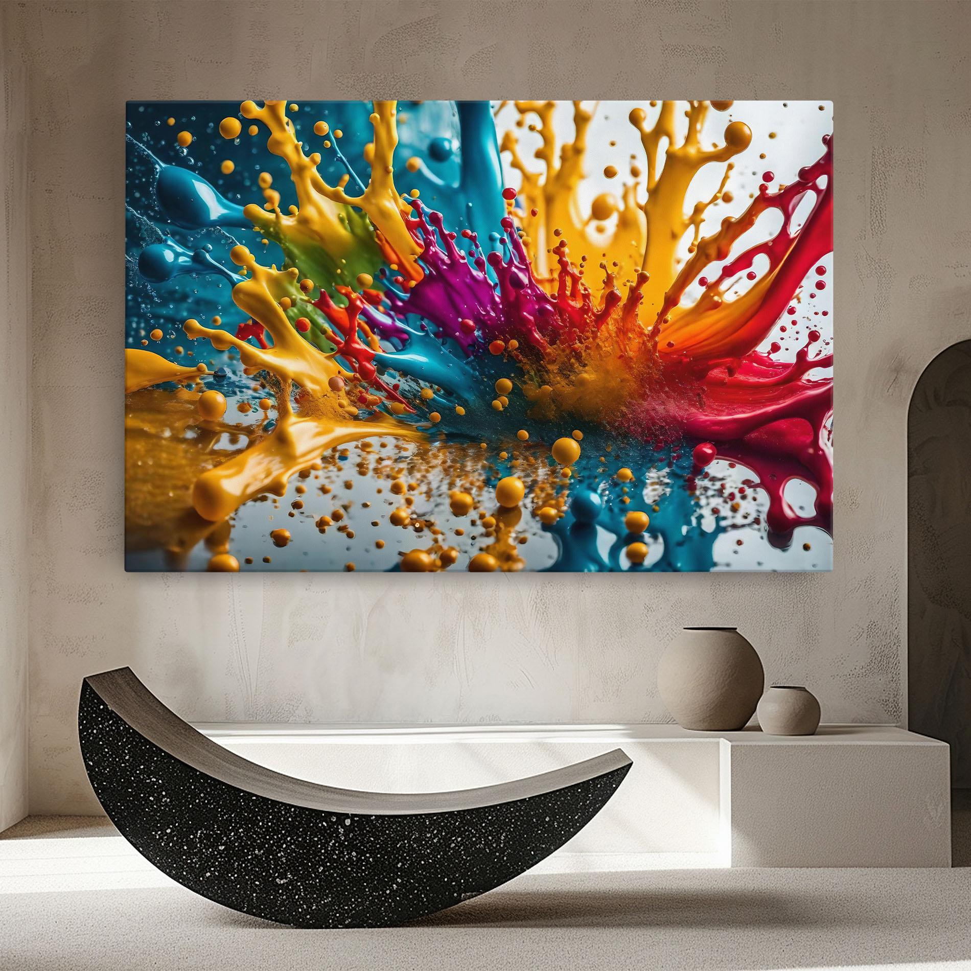 Tablou Canvas Colorful Water Splash mockup 8